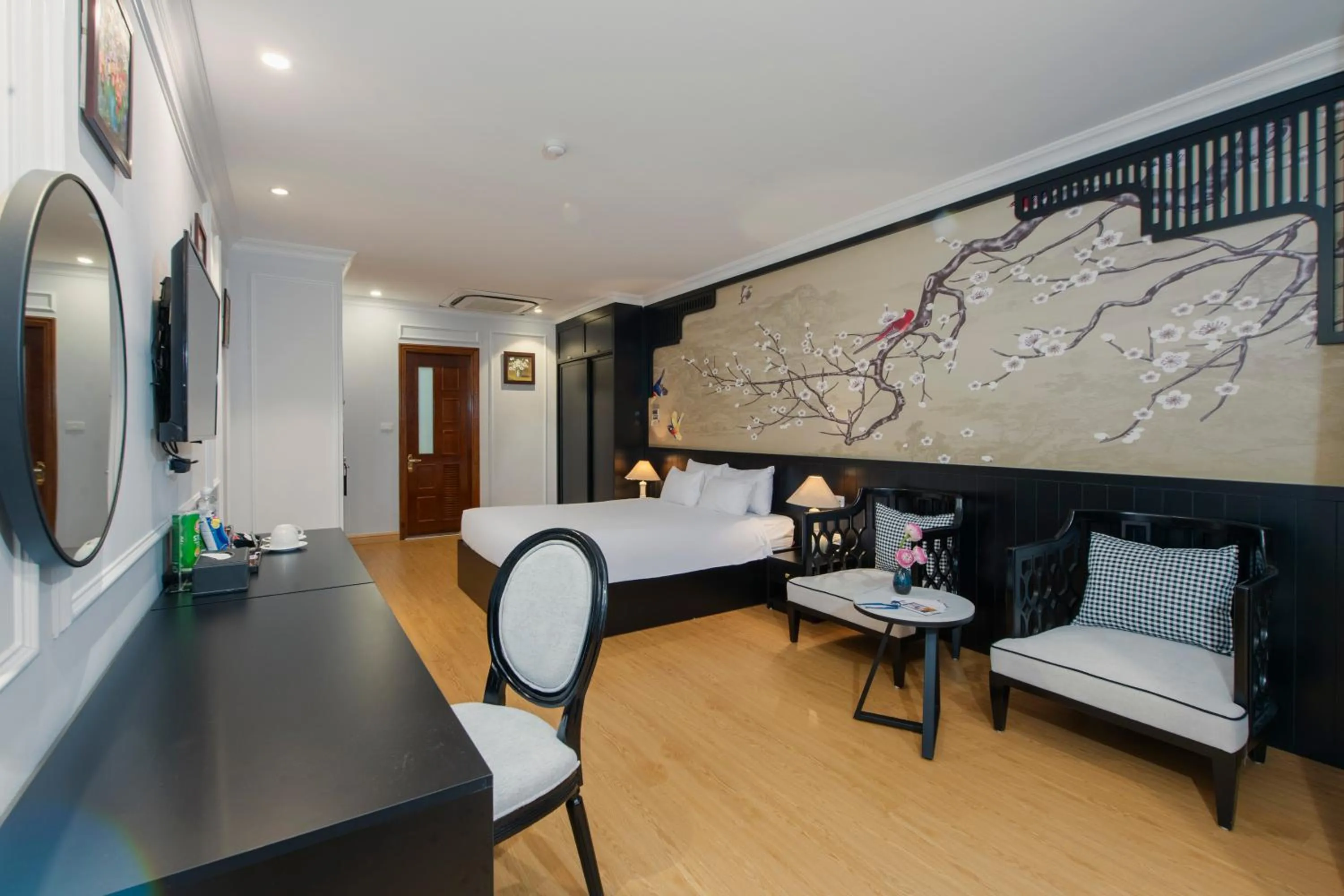 Bed in San Premium Hotel