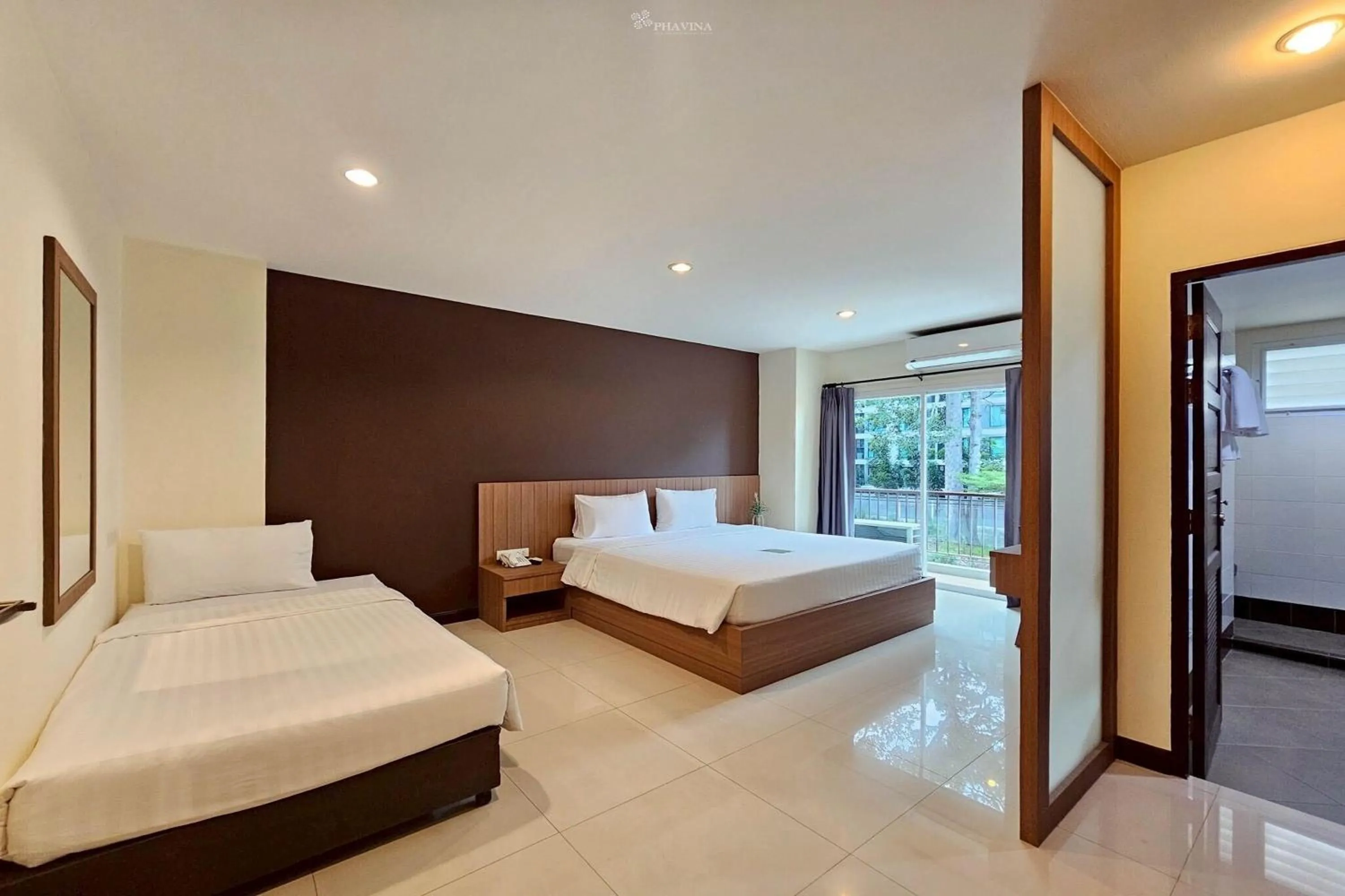 Bed in Phavina Hotel & Grand Boutique Rayong
