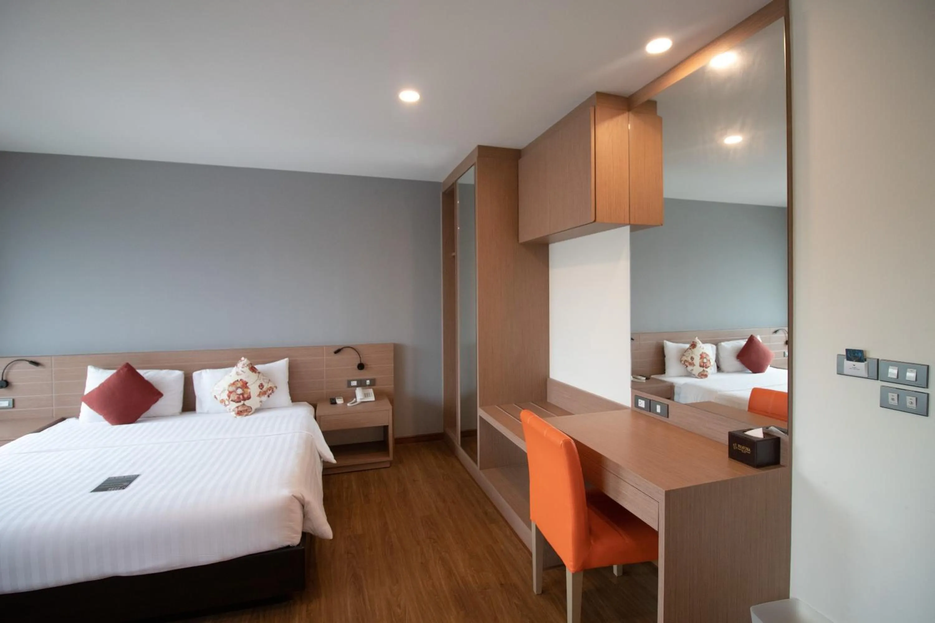 Bed in Phavina Hotel & Grand Boutique Rayong