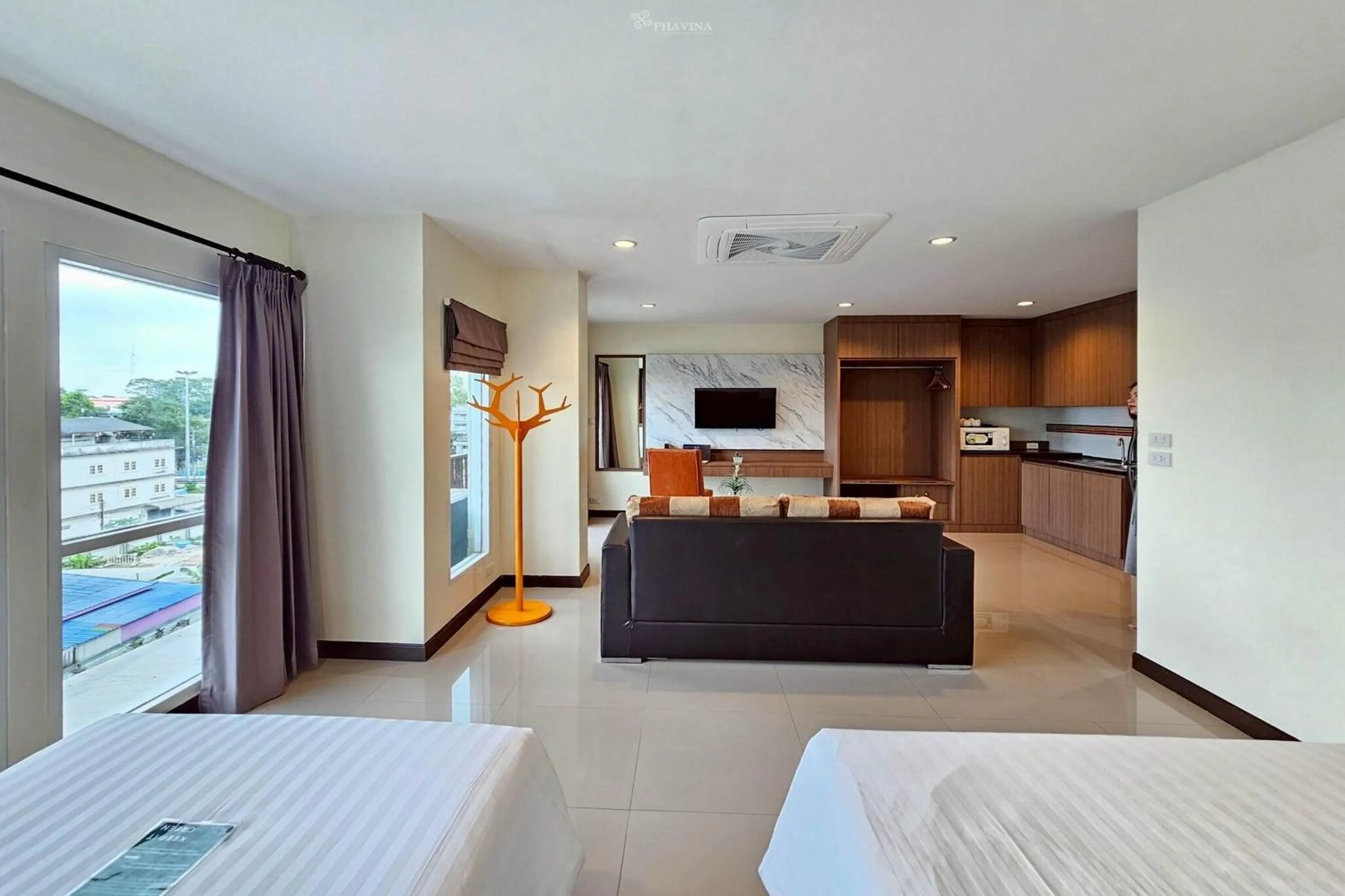 Bed in Phavina Hotel & Grand Boutique Rayong