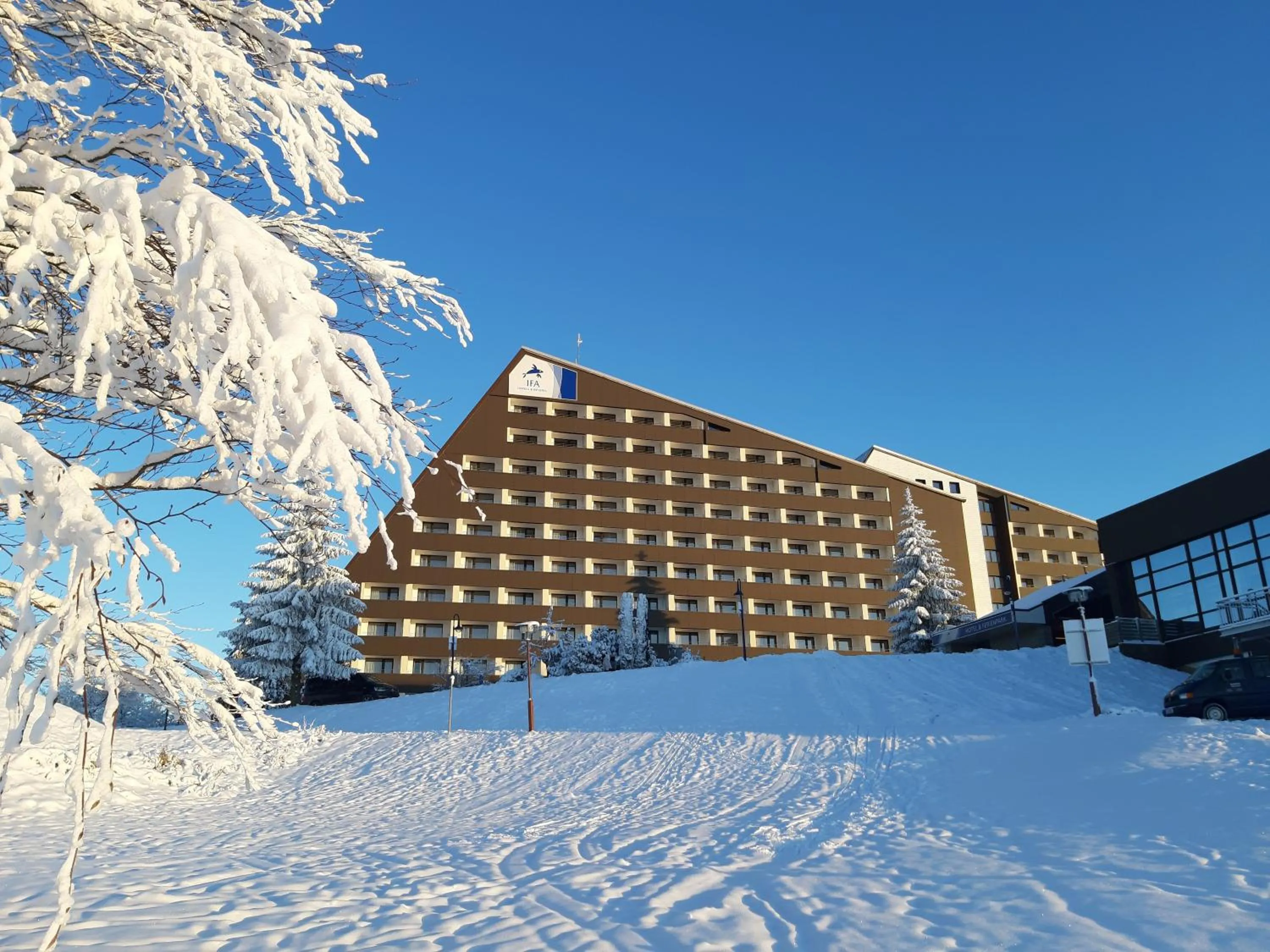 Bird's eye view in IFA Schöneck Hotel & Ferienpark