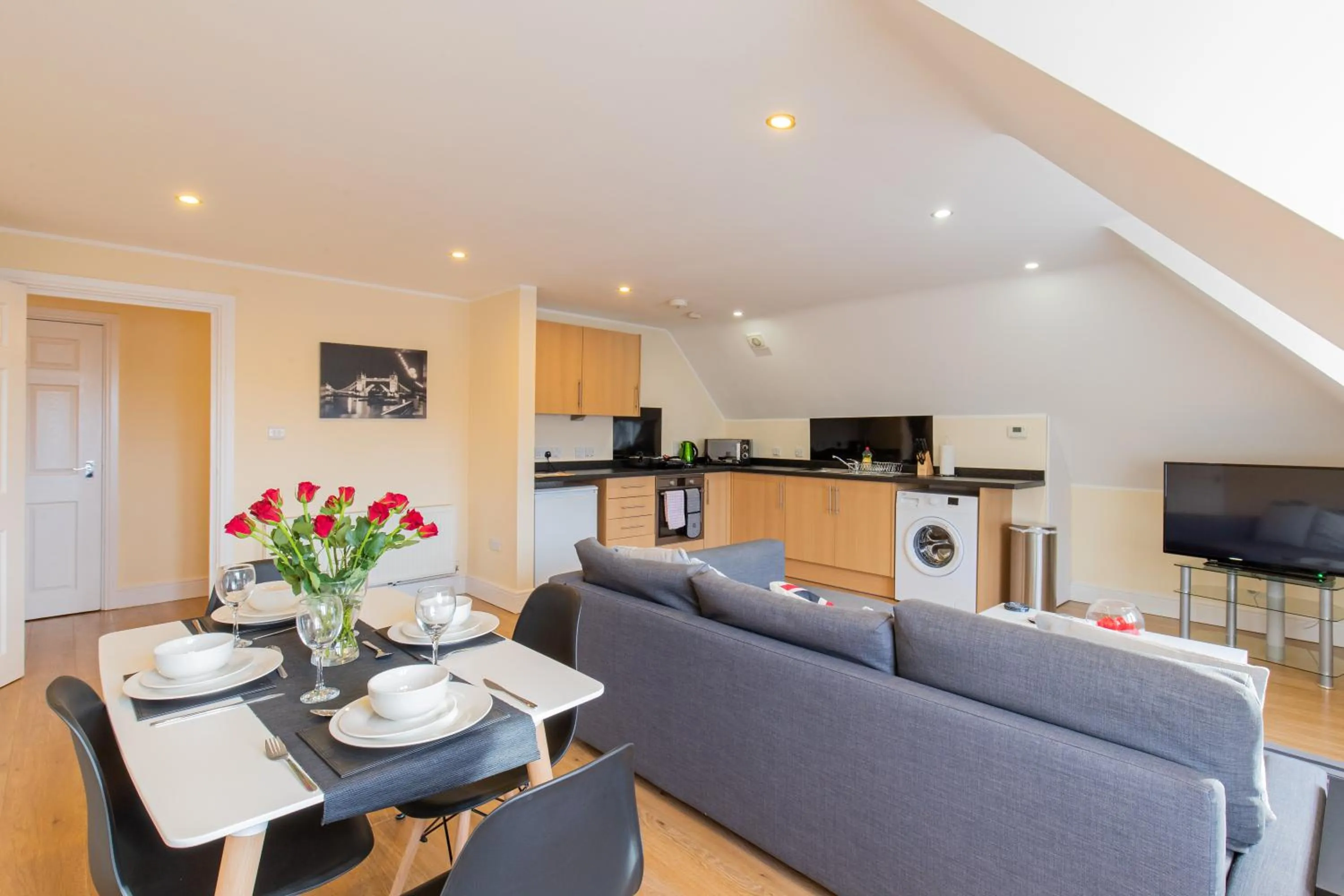 Living room in 2 Bedroom Penthouse, Clockhouse, Hoddessdon