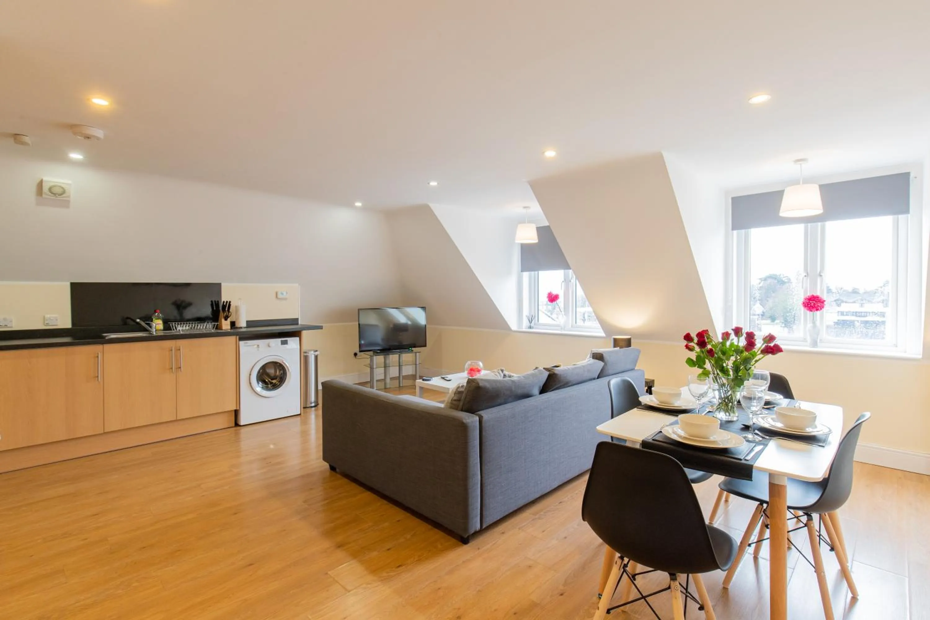 Living room in 2 Bedroom Penthouse, Clockhouse, Hoddessdon