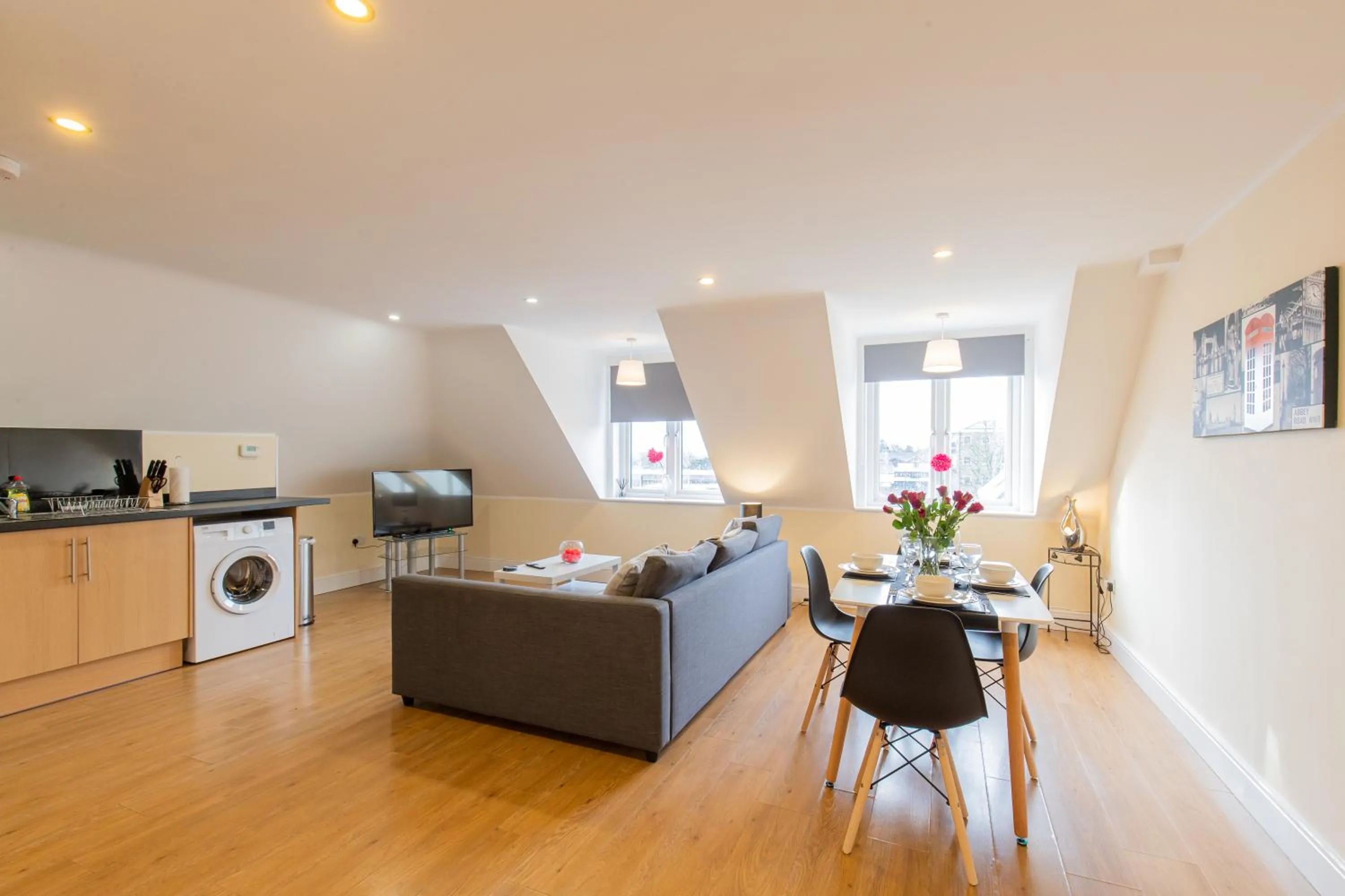 Living room in 2 Bedroom Penthouse, Clockhouse, Hoddessdon