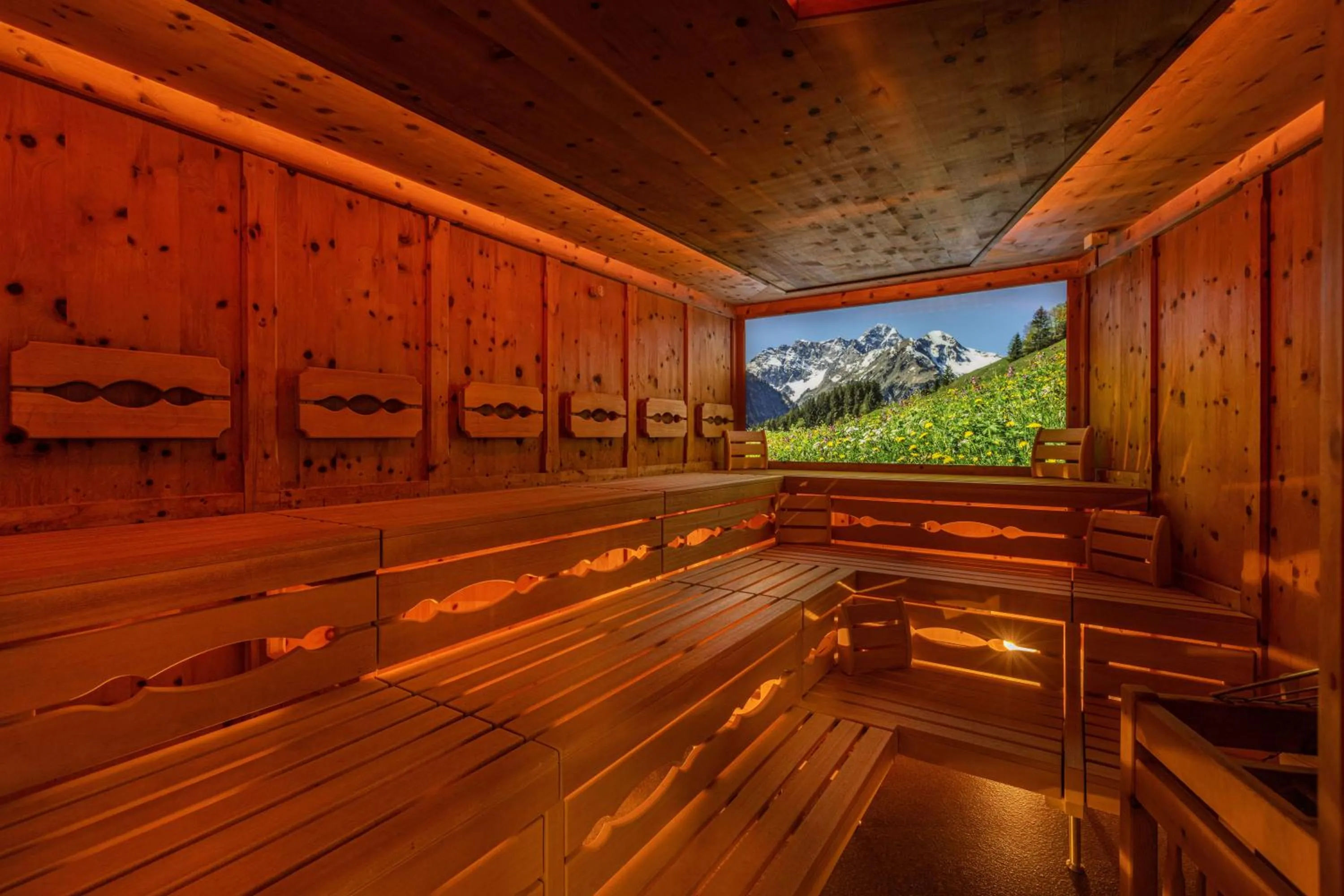 Sauna in IFA Alpenrose Hotel Kleinwalsertal