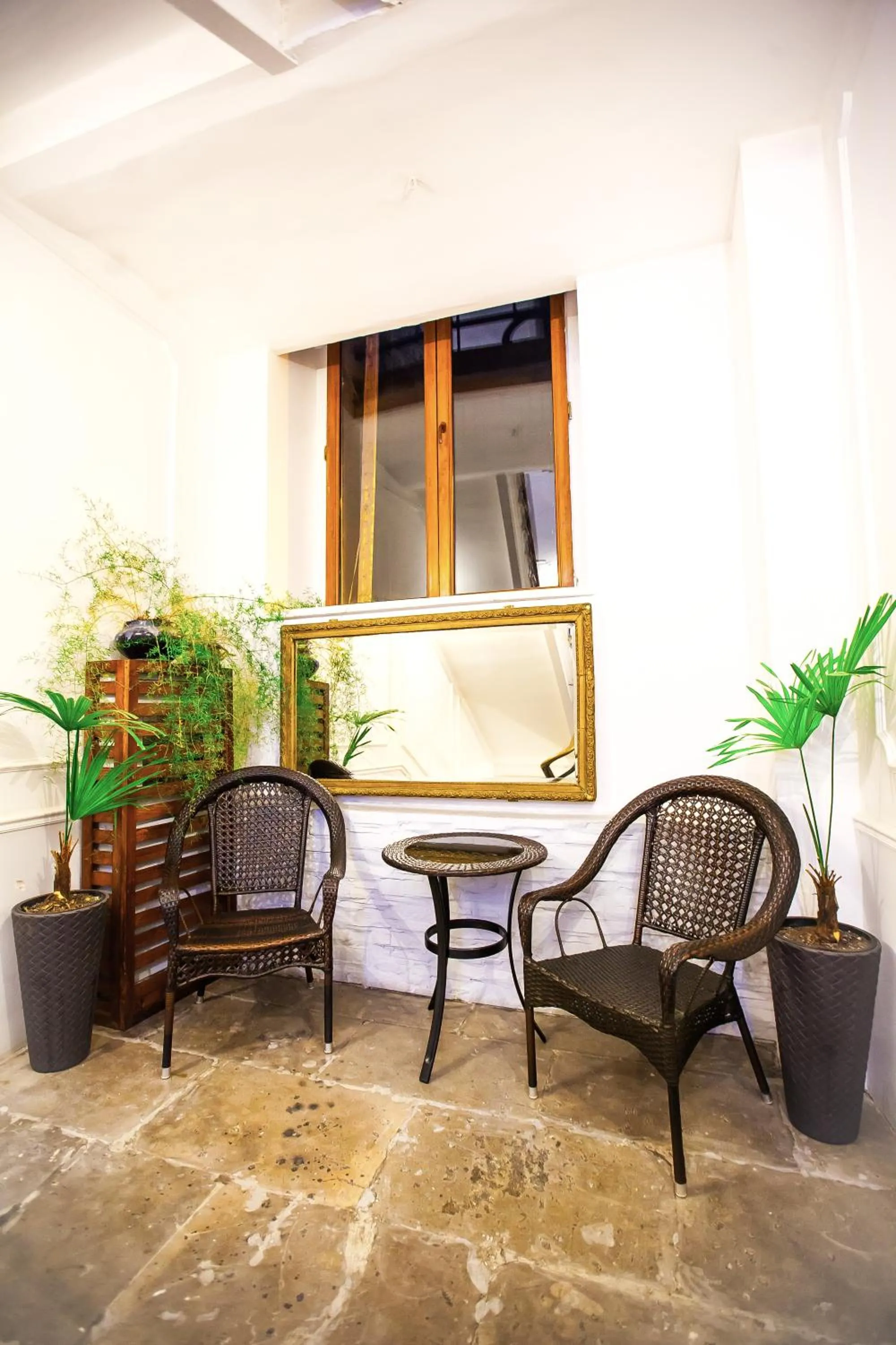 Seating area in Rustaveli Hotel