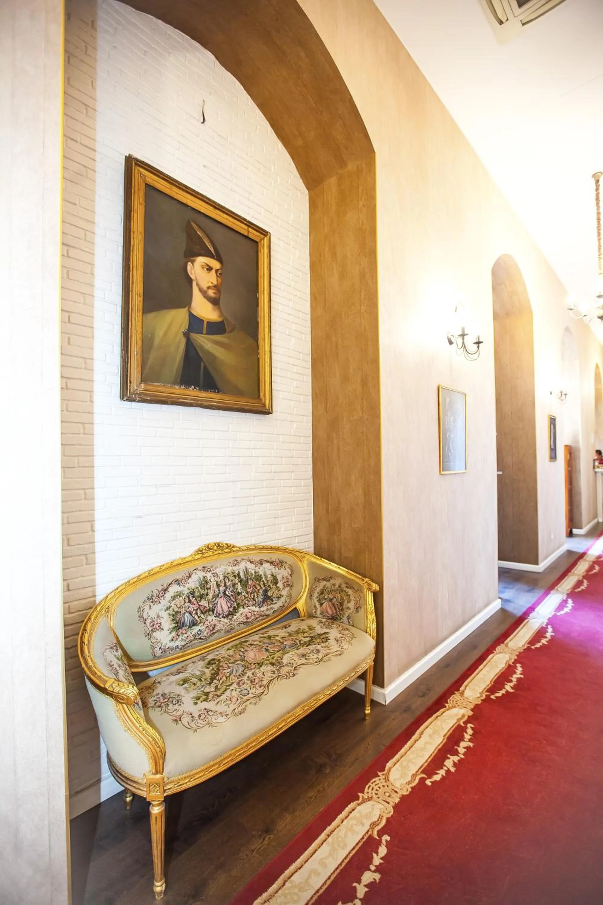 Seating area in Rustaveli Hotel