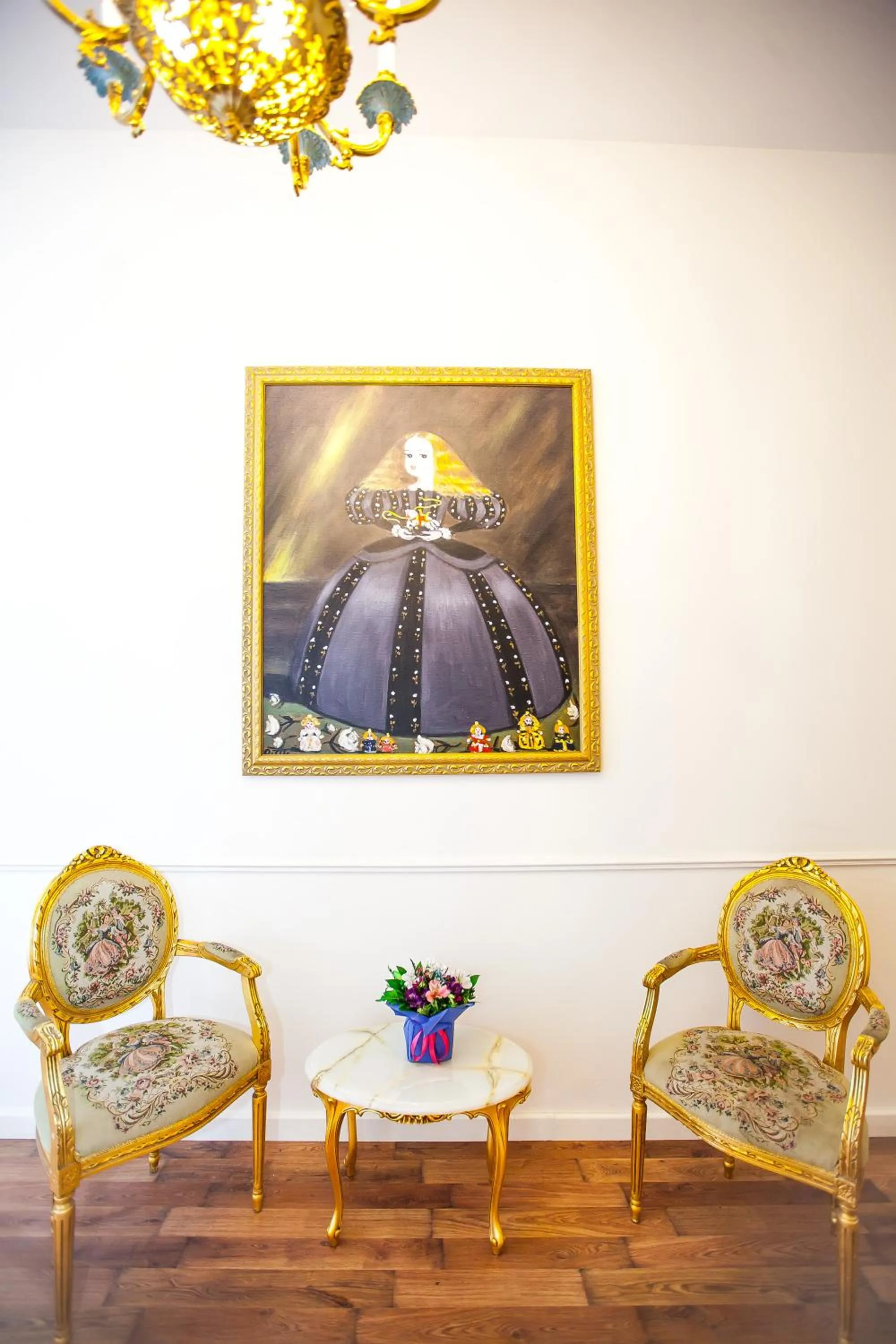 Seating area in Rustaveli Hotel