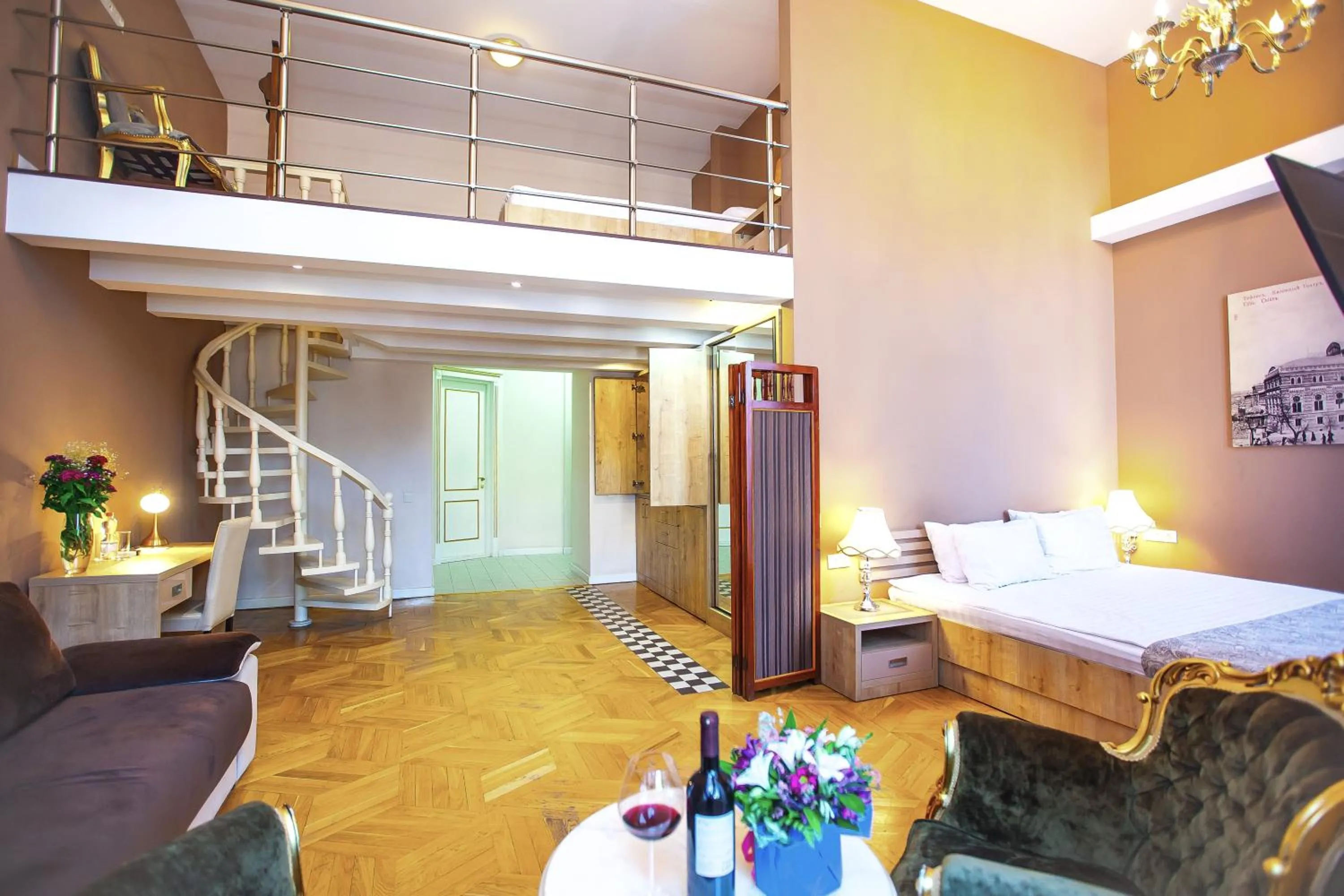 Bedroom, Bed in Rustaveli Hotel