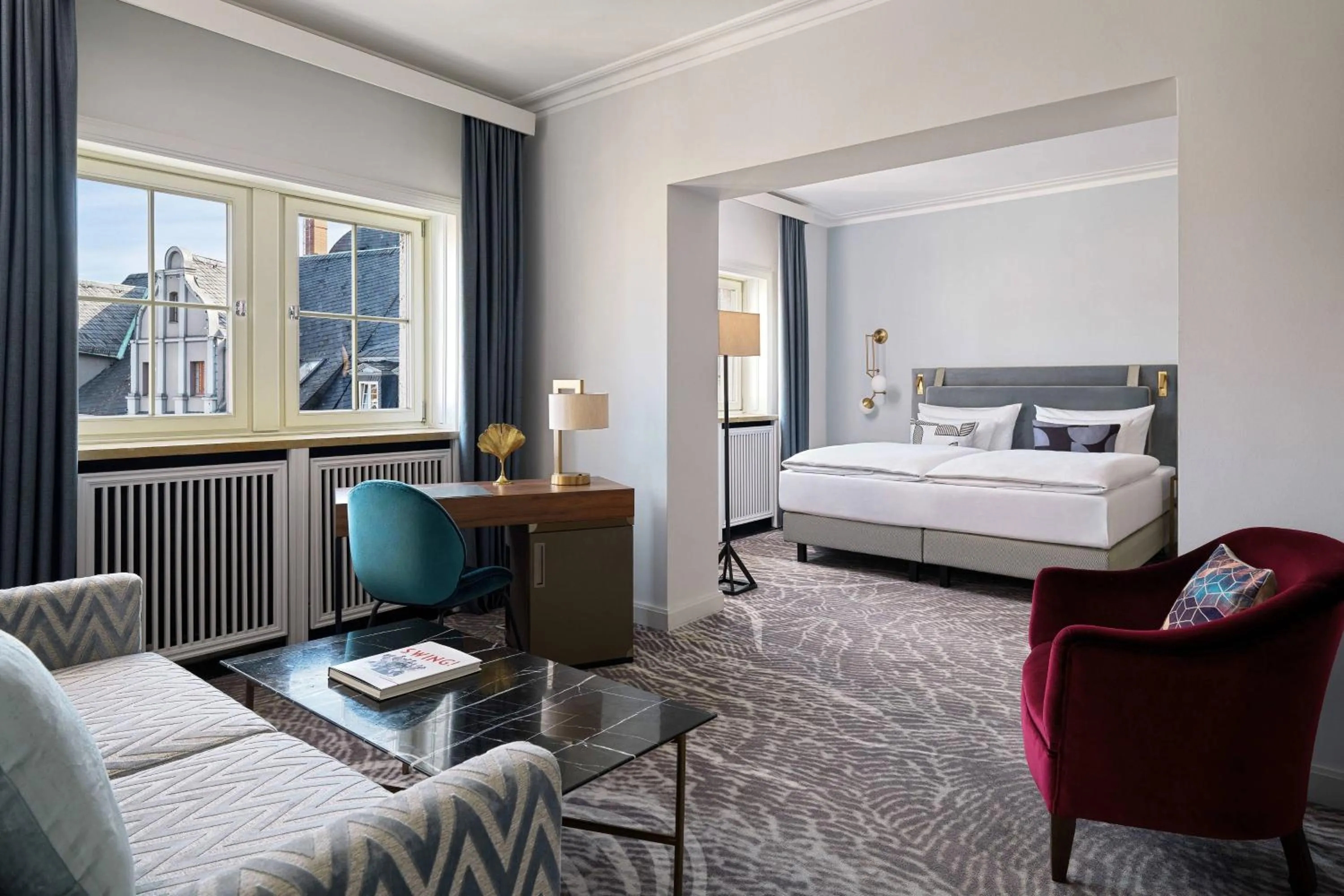 Photo of the whole room, Bed in Hotel Elephant Weimar, Autograph Collection