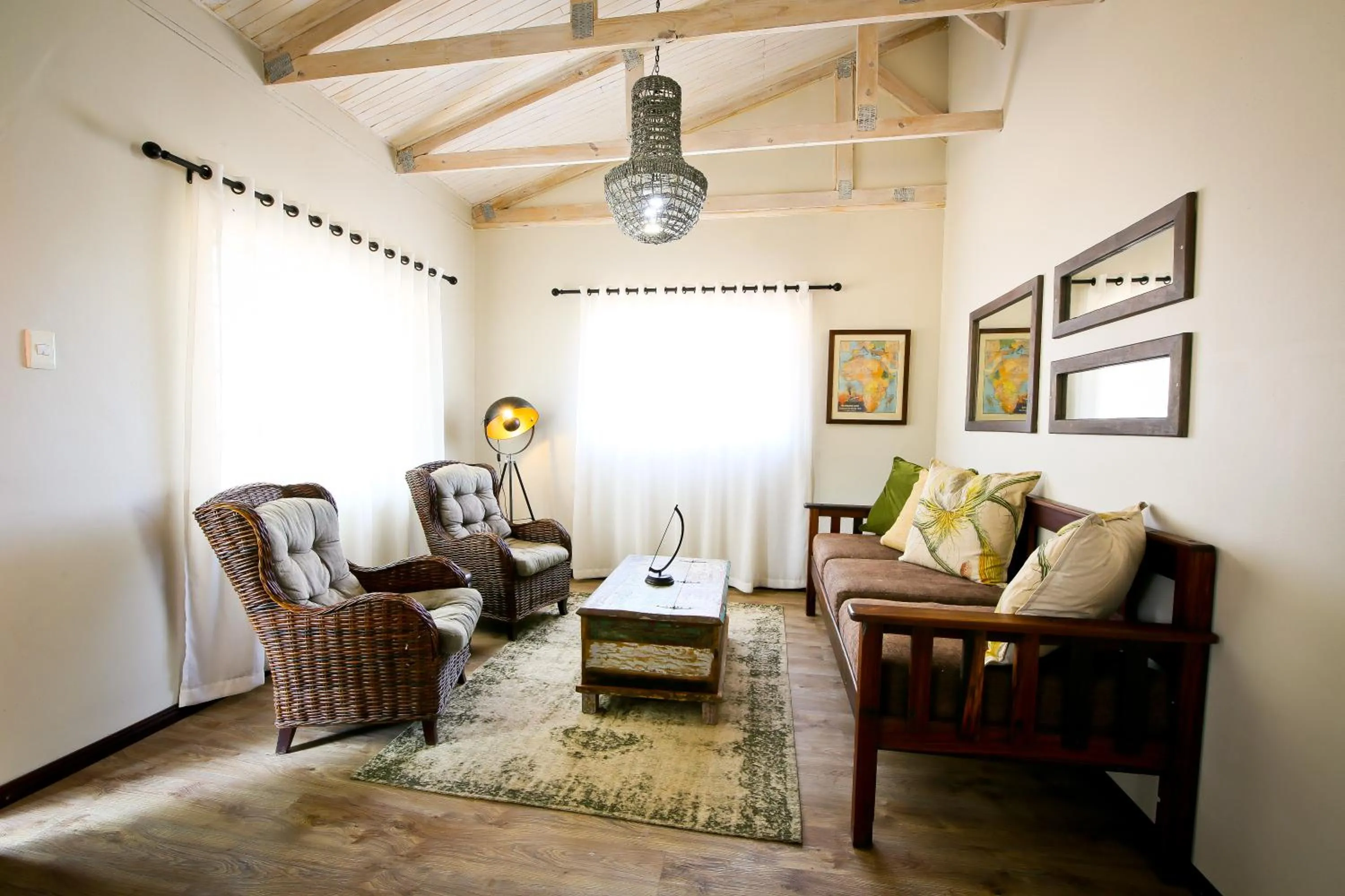 Living room in Otjiwa Safari Lodge