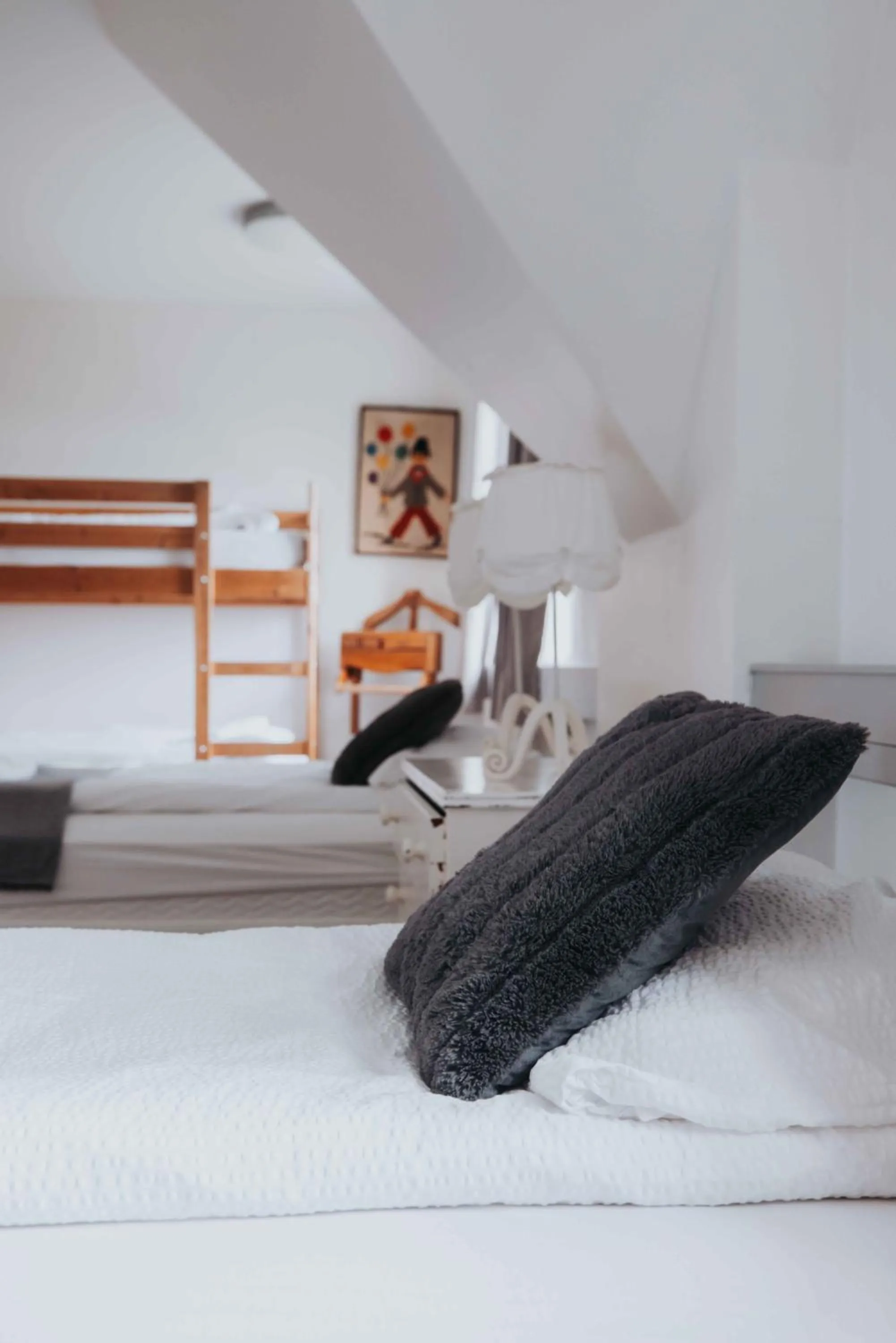 Bed in Héradsskólinn Historic Guesthouse