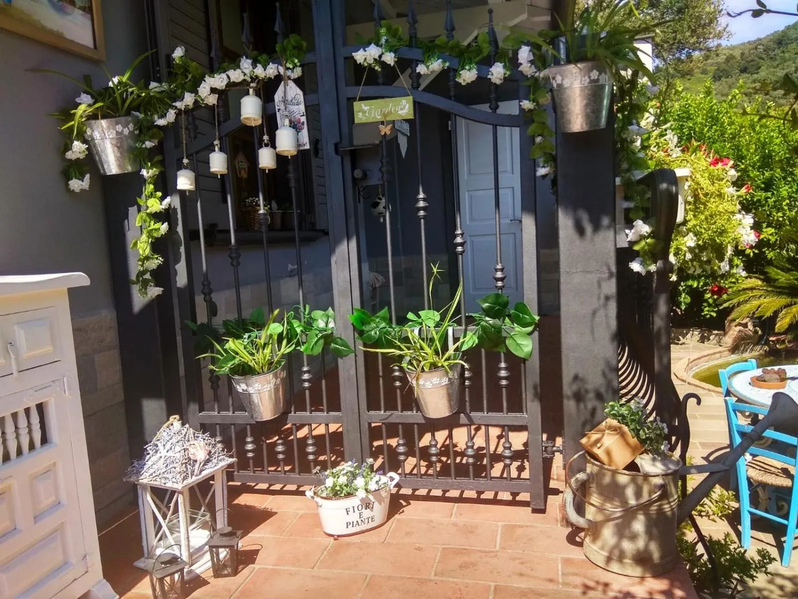Patio in jasmine cottage