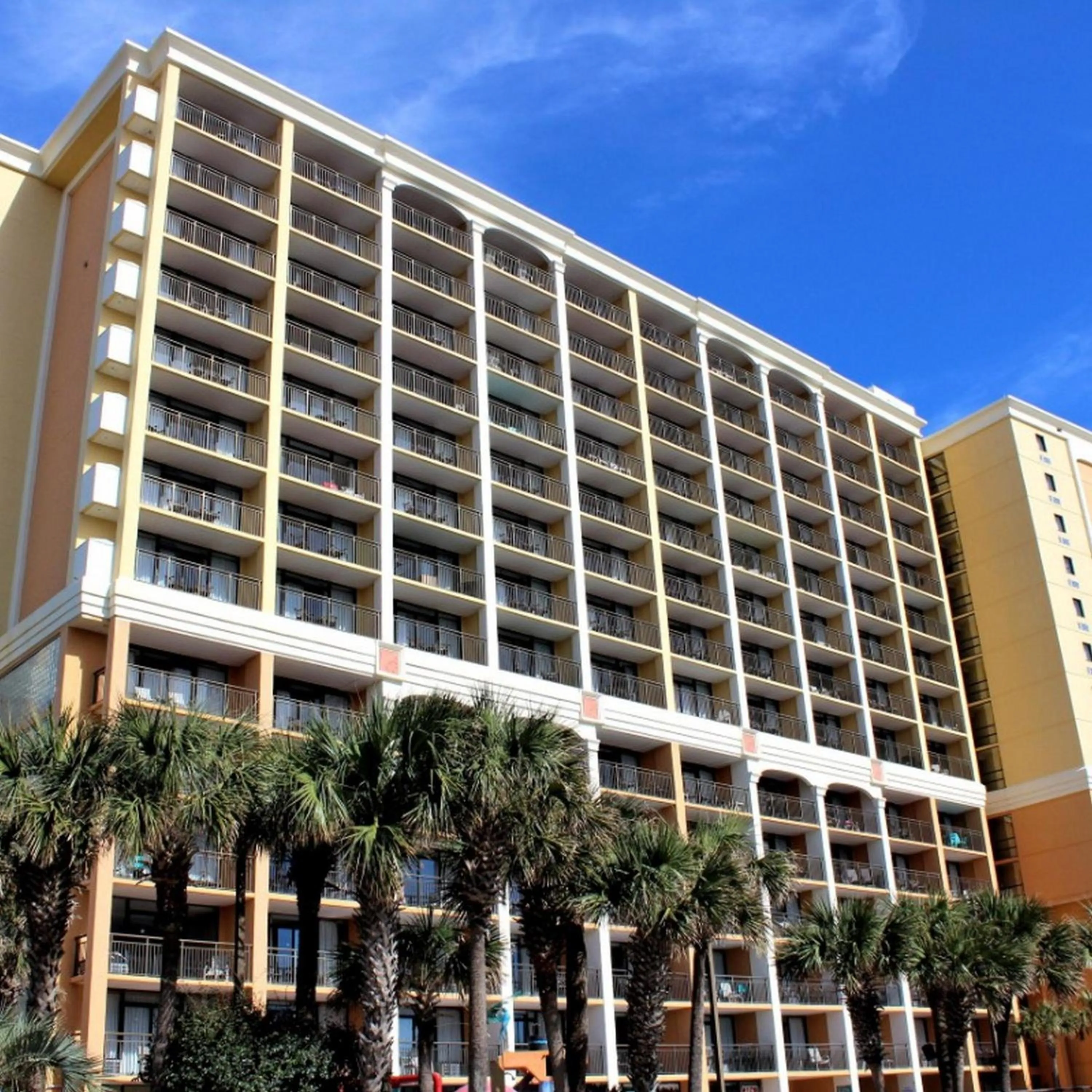 Property building in Caravelle Resort by Palmetto Vacations