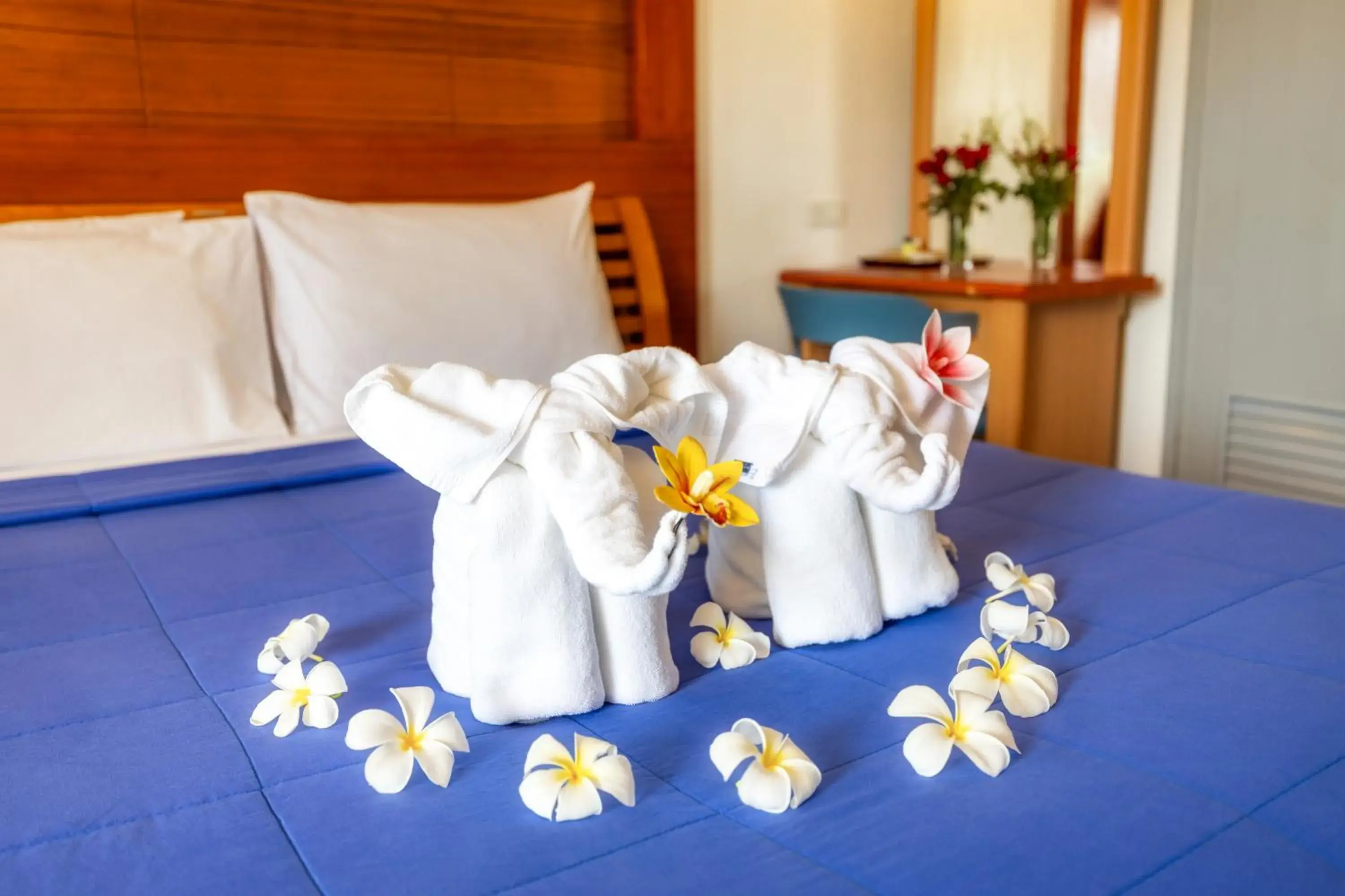 Bed in The Expat Hotel Patong Bed in The Expat Hotel Patong