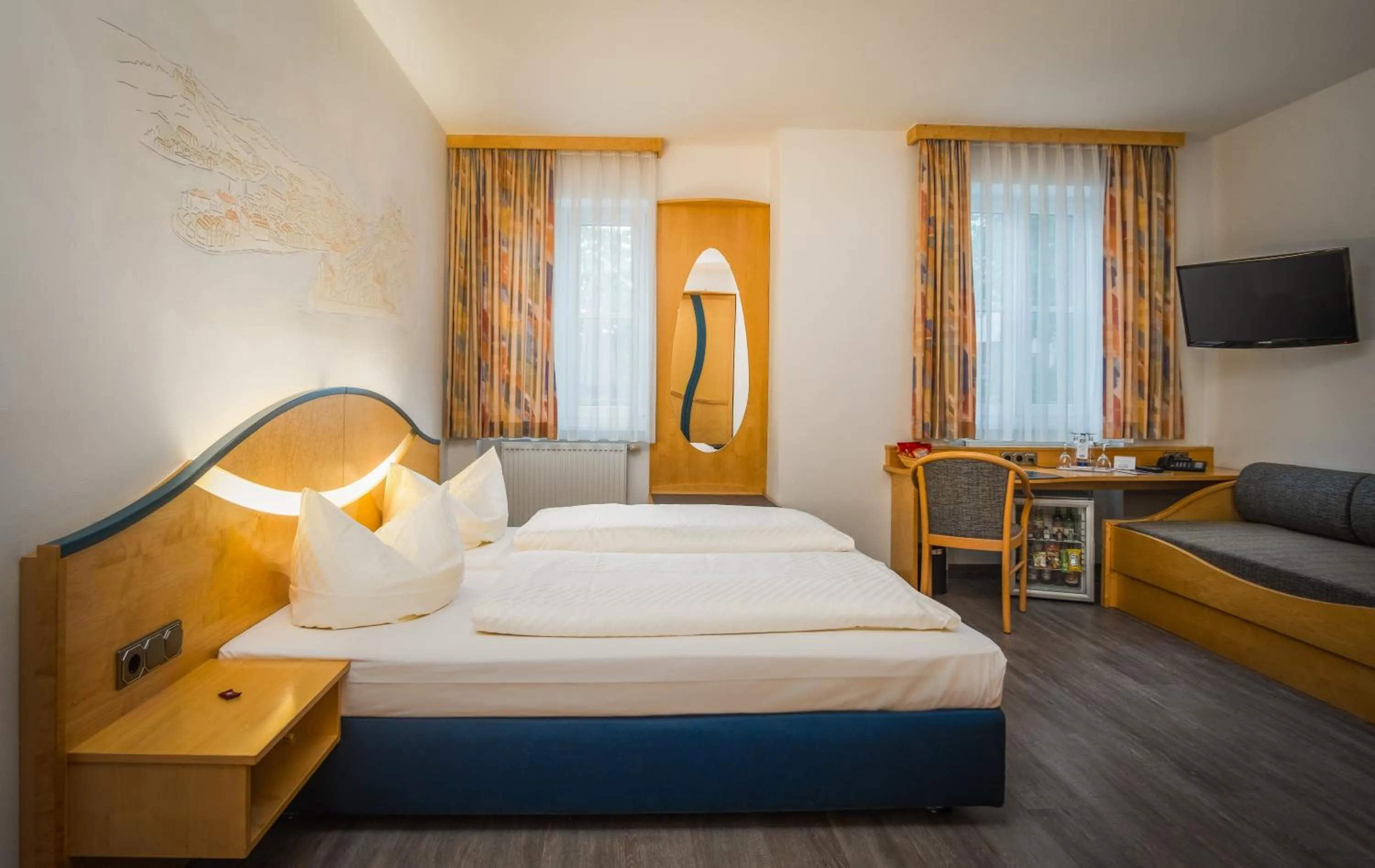 Bed in Hotel Atrium Garni