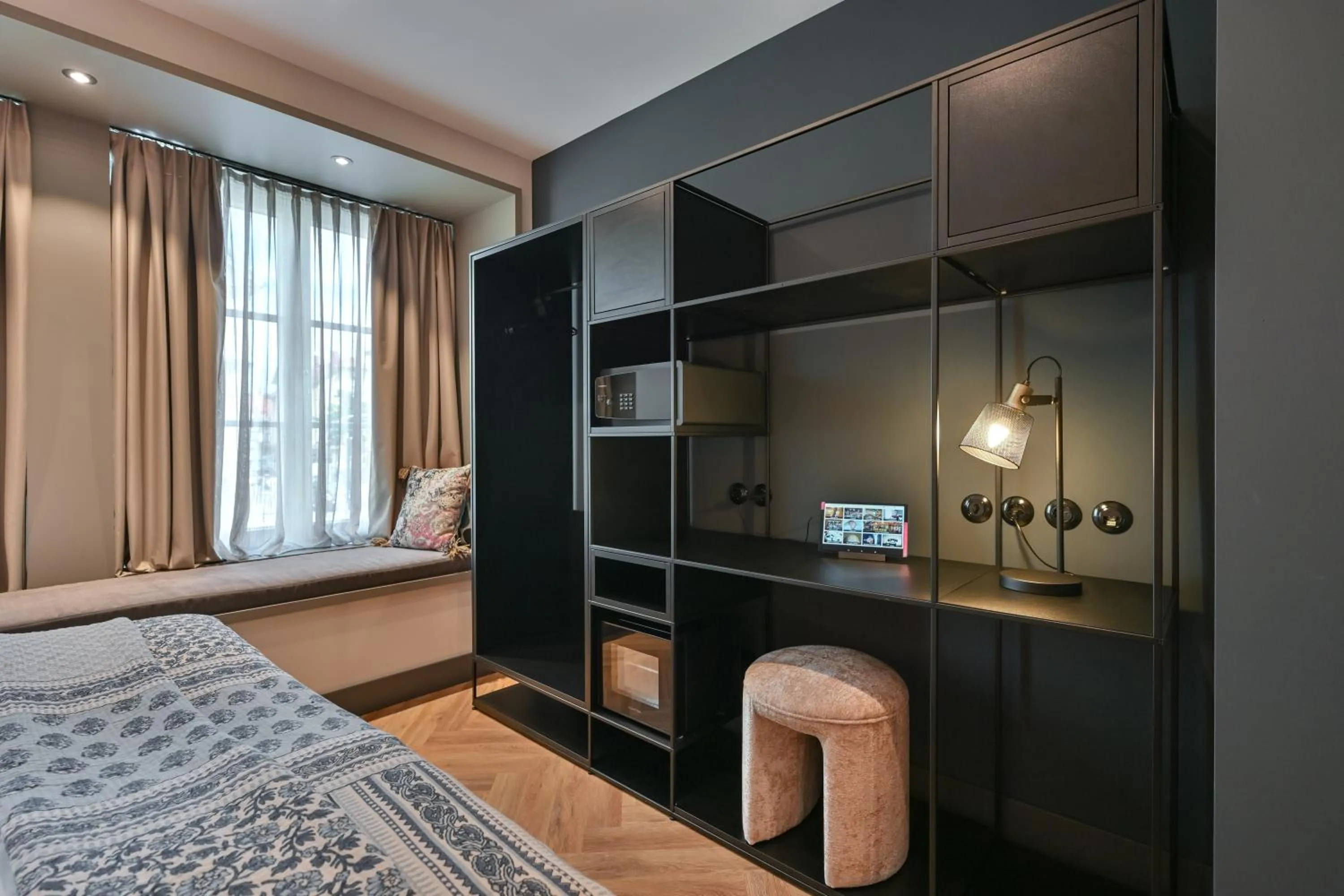 wardrobe, Bed in Hotel Sonne