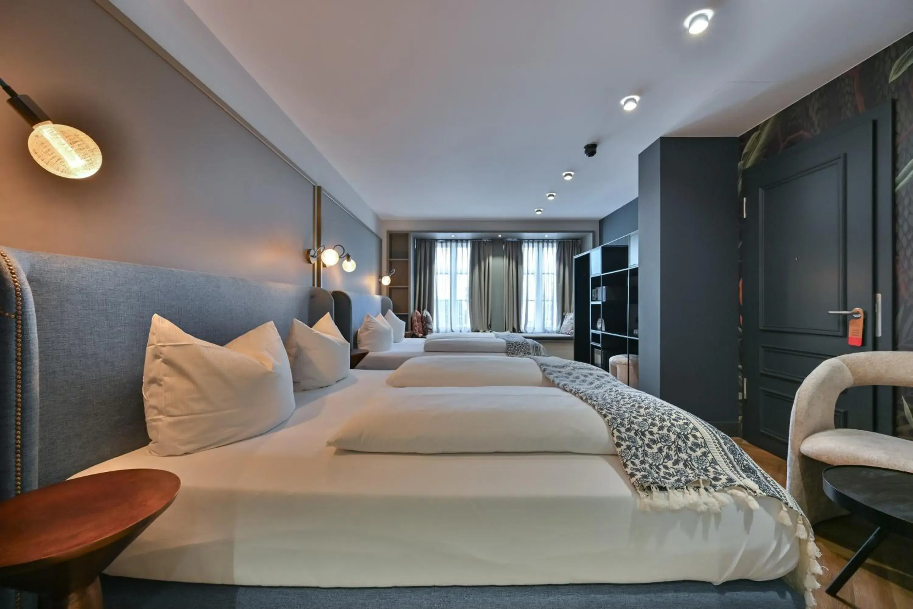 Bed in Hotel Sonne Bed in Hotel Sonne