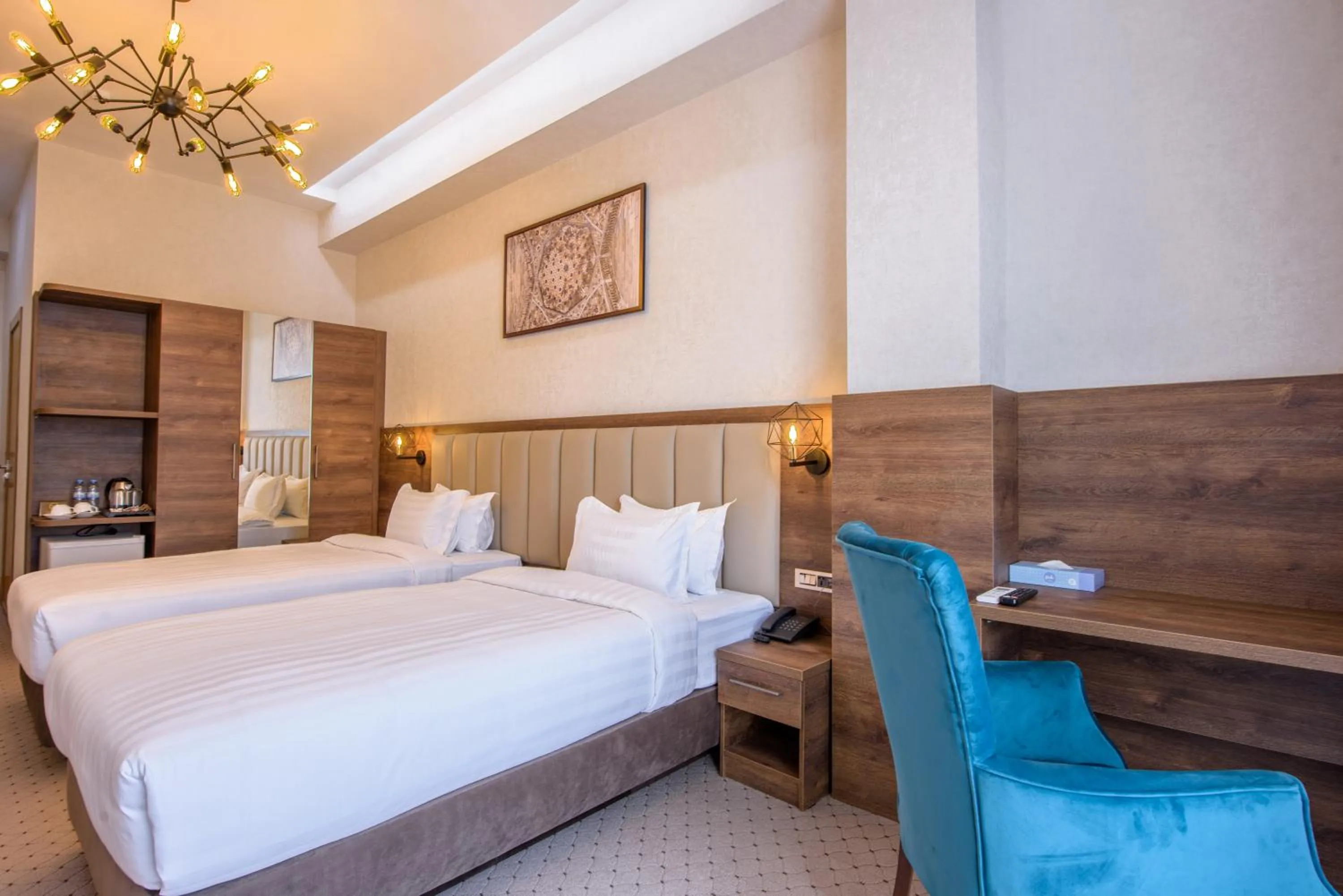 Bed in Corner Hotel Tashkent