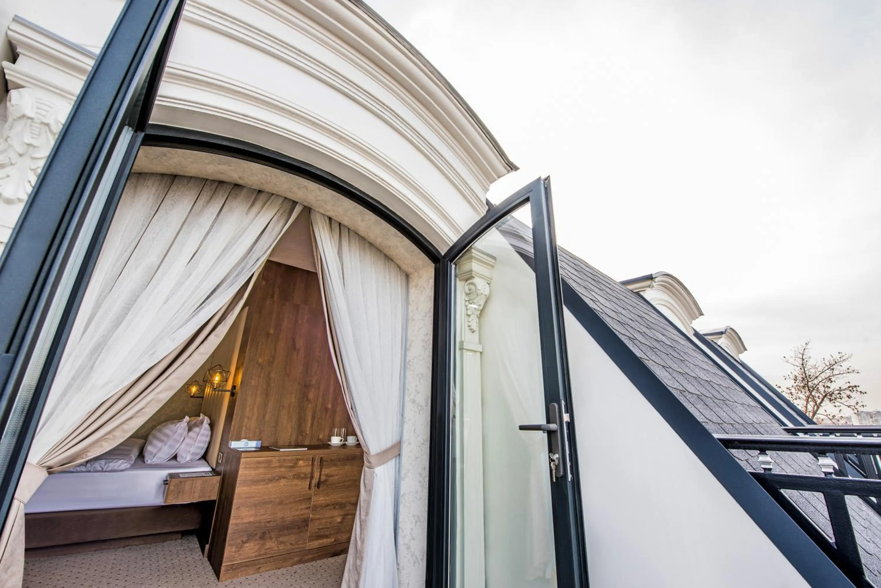 Balcony/Terrace, Bed in Corner Hotel Tashkent