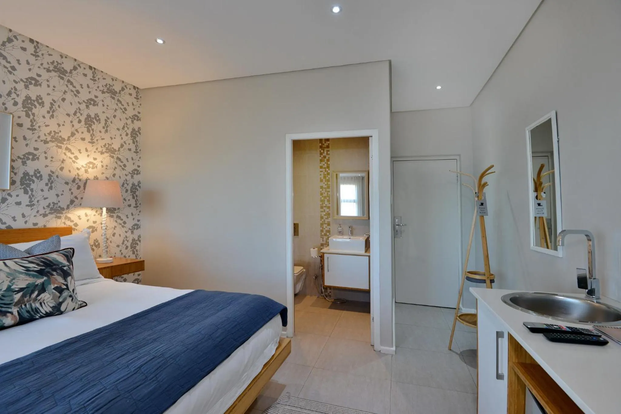 Bed in The Shark Bay Boutique Hotel & Spa