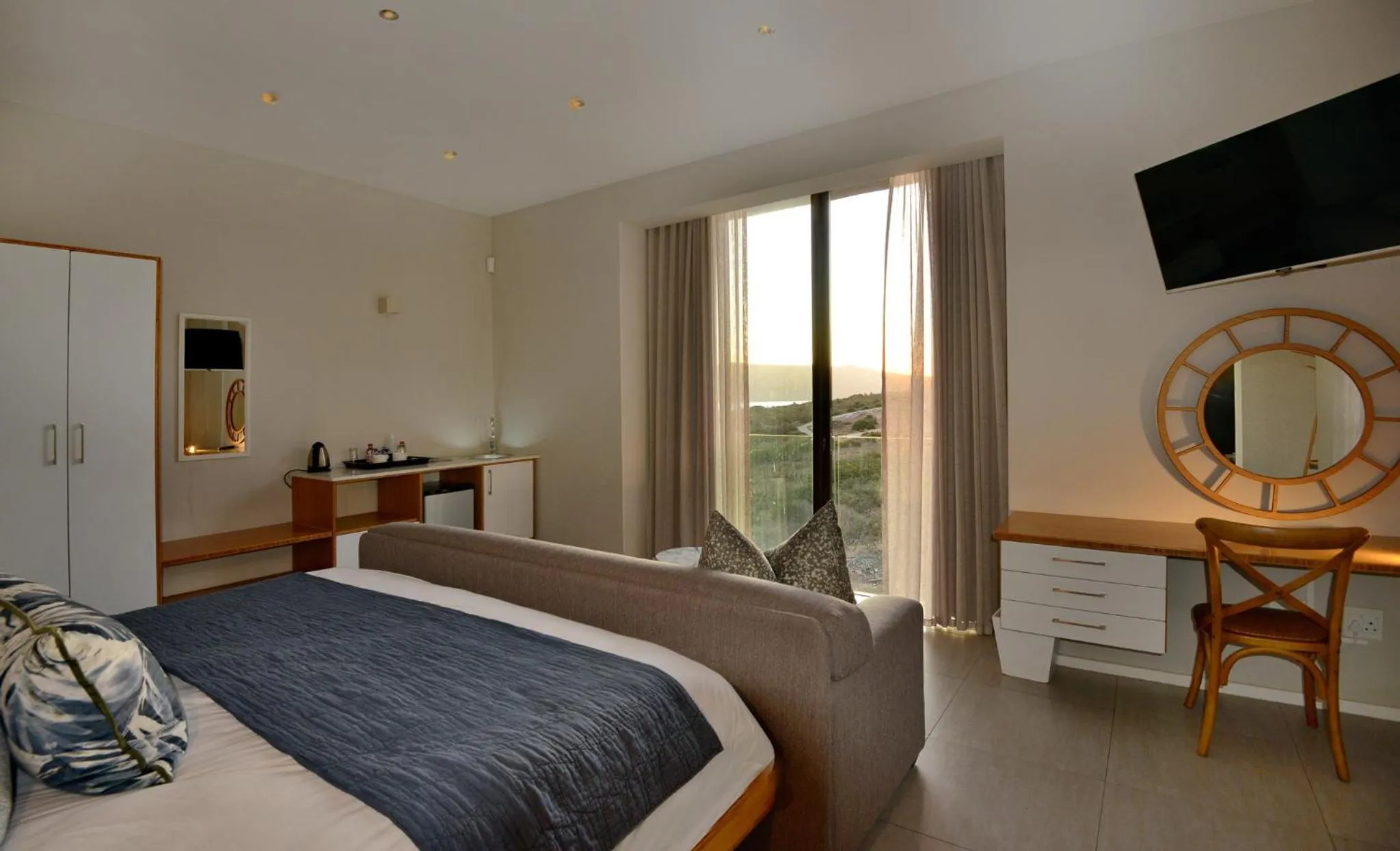 Bed in The Shark Bay Boutique Hotel & Spa