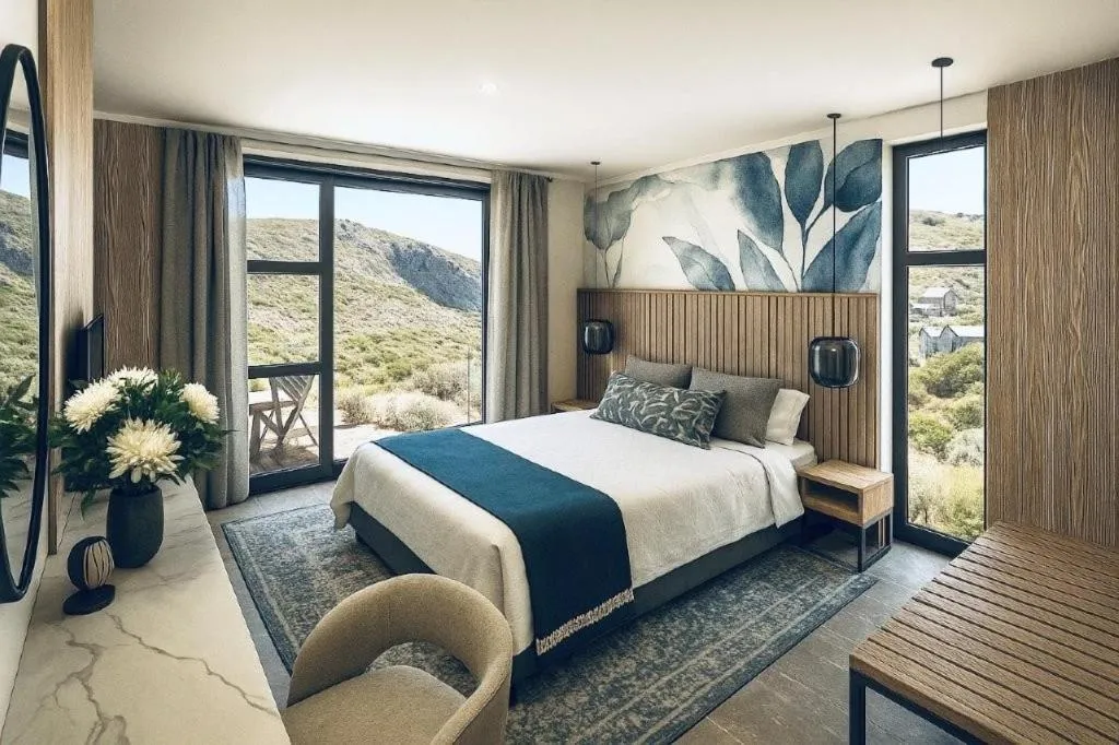 Bed in The Shark Bay Boutique Hotel & Spa