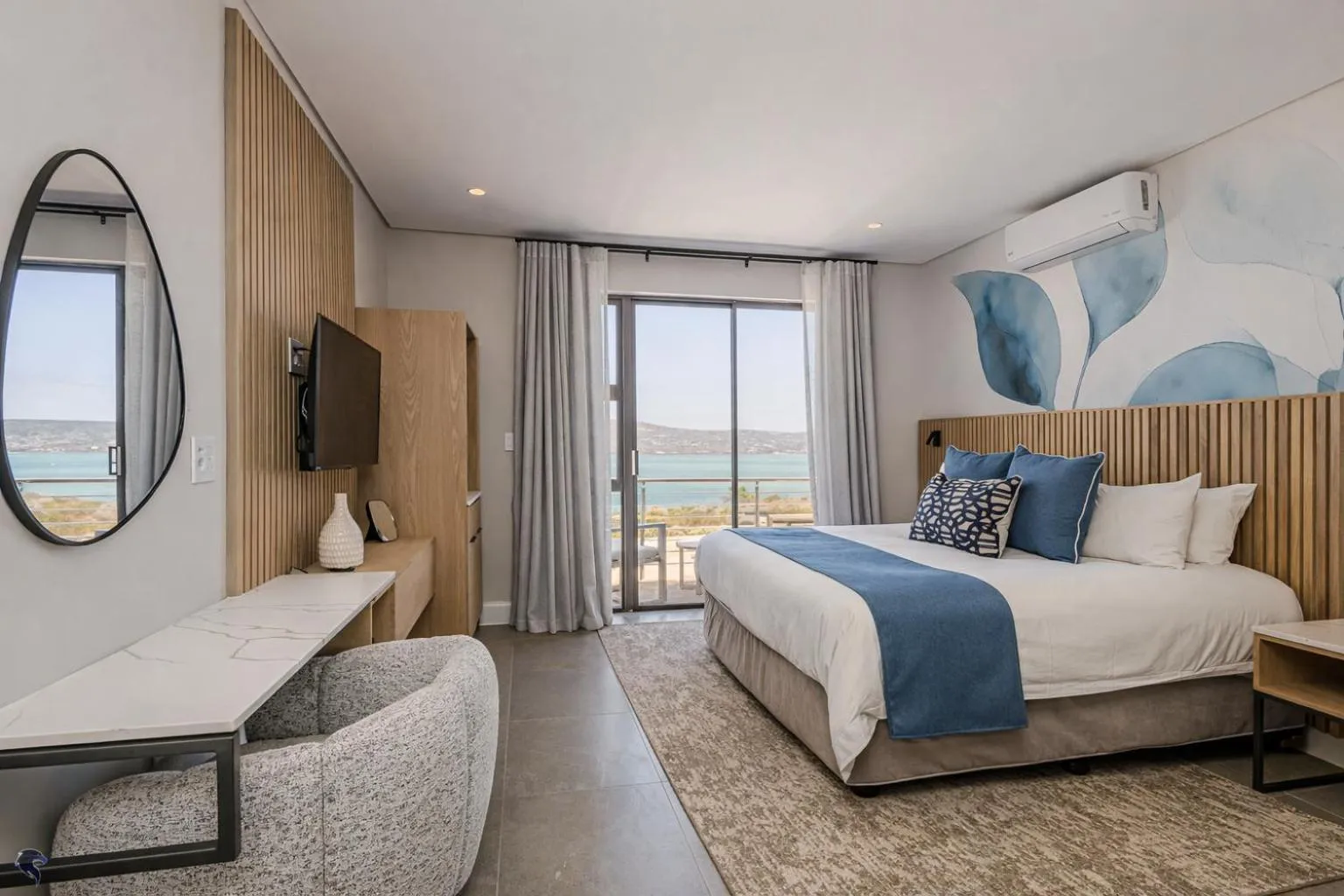 Bed in The Shark Bay Boutique Hotel & Spa