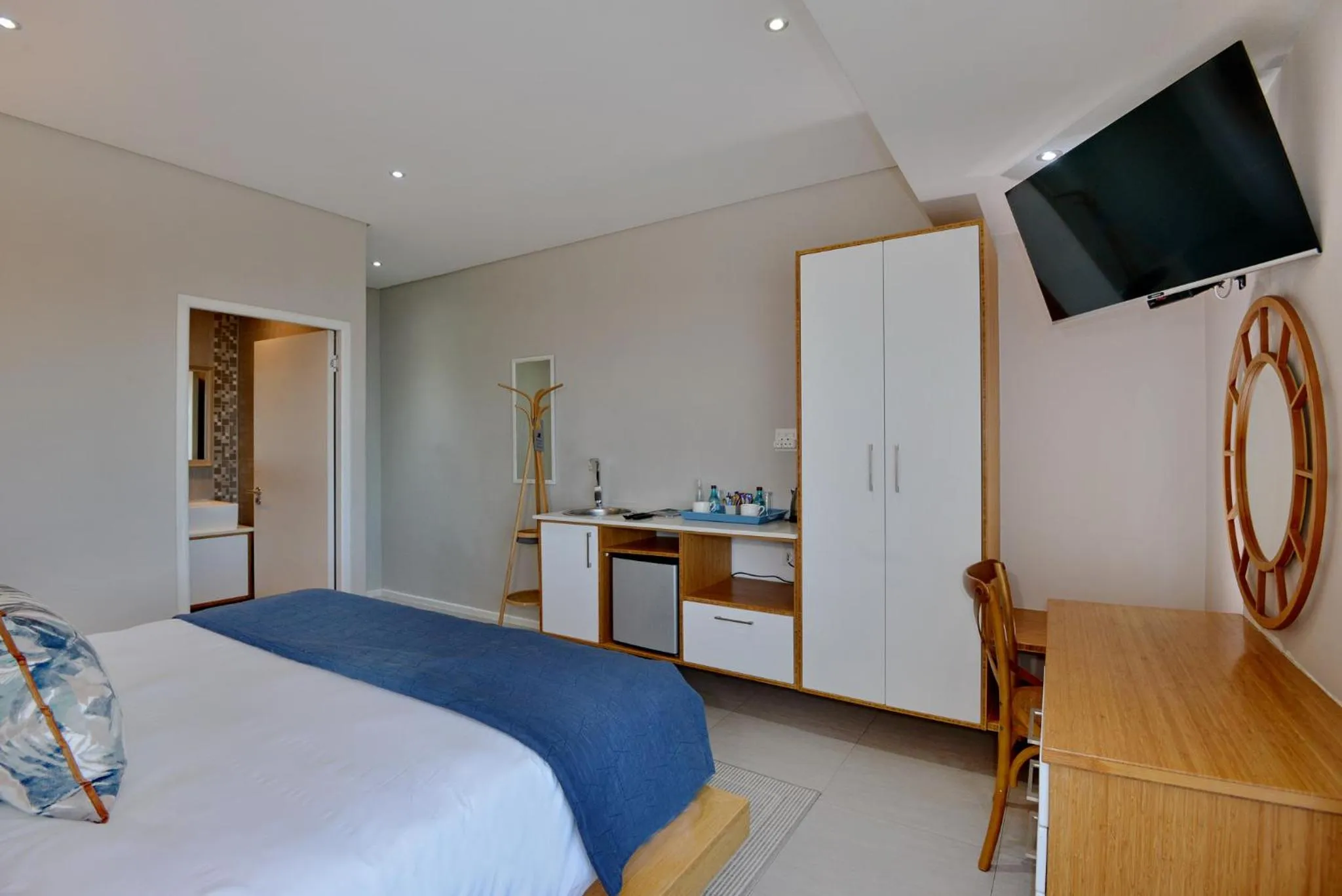 Bed in The Shark Bay Boutique Hotel & Spa