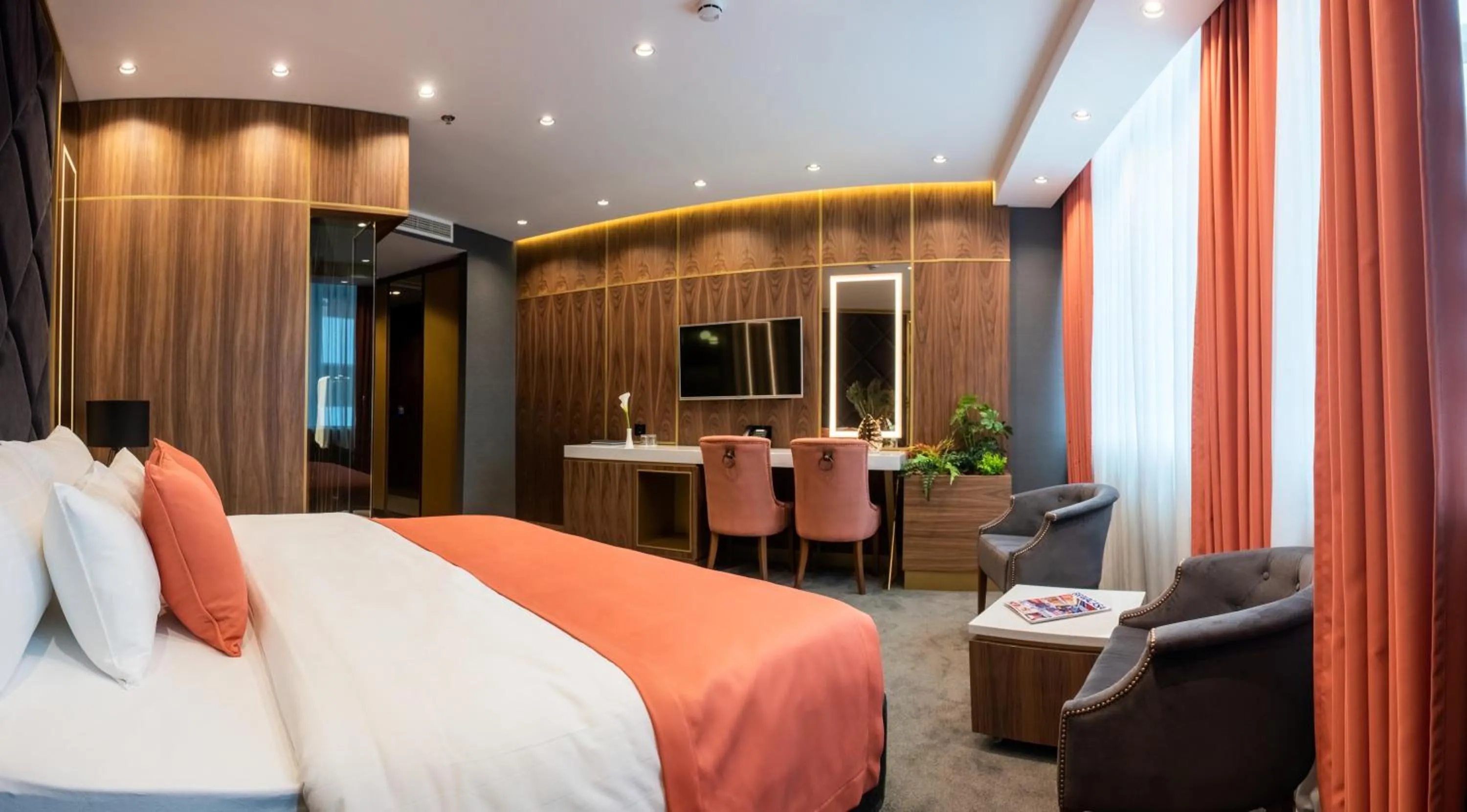 Bed in Hotel Pupin Novi Sad