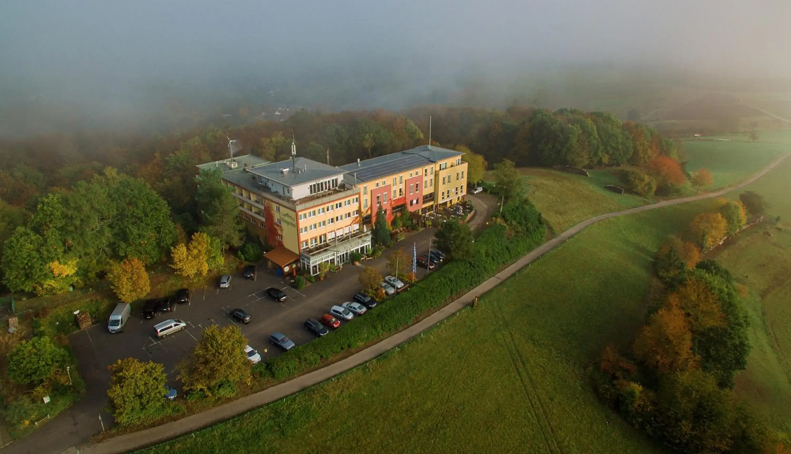 Balcony/Terrace, Bird's-eye View in Landhotel Klingerhof