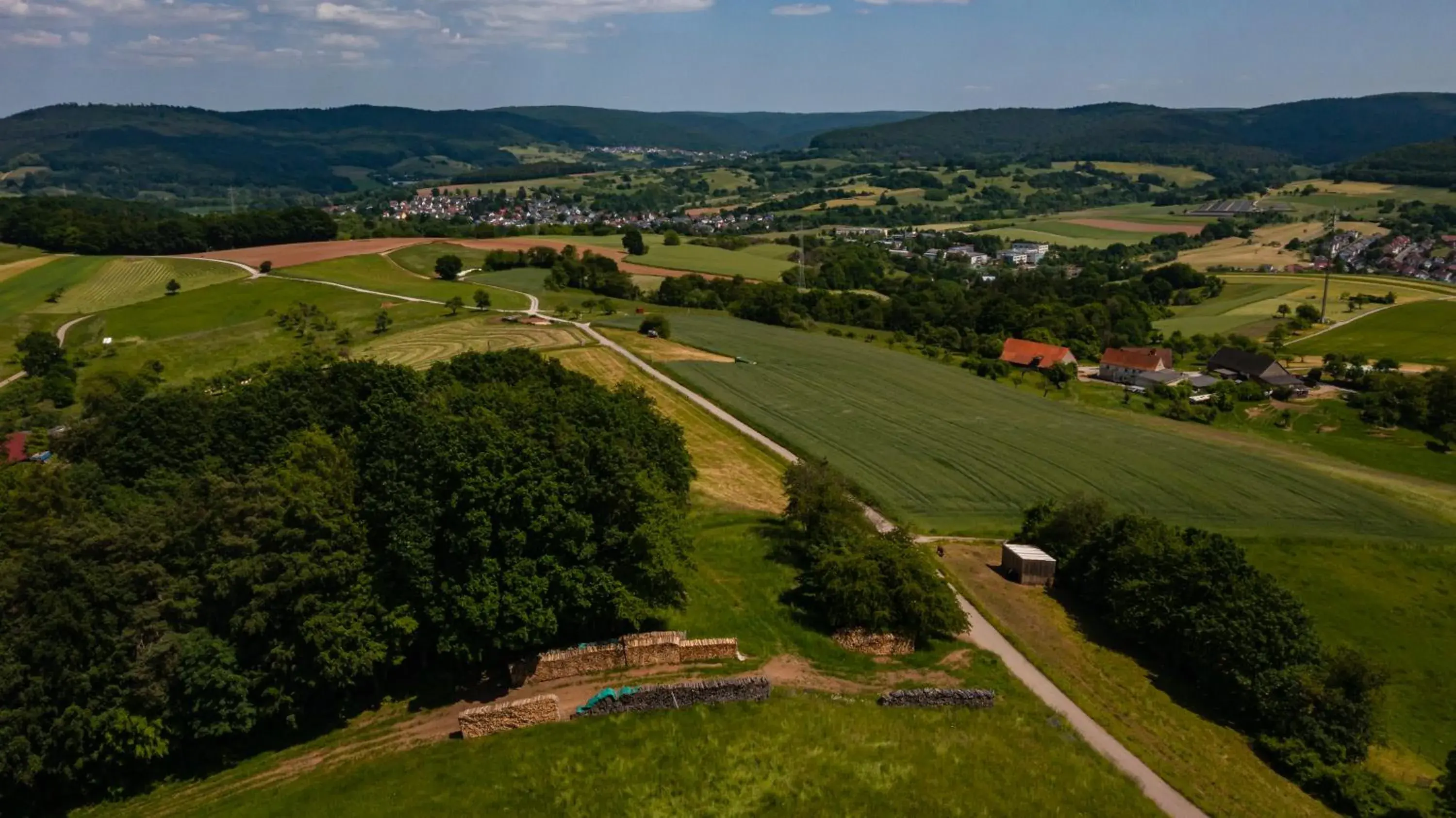 Natural landscape, Bird's-eye View in Landhotel Klingerhof