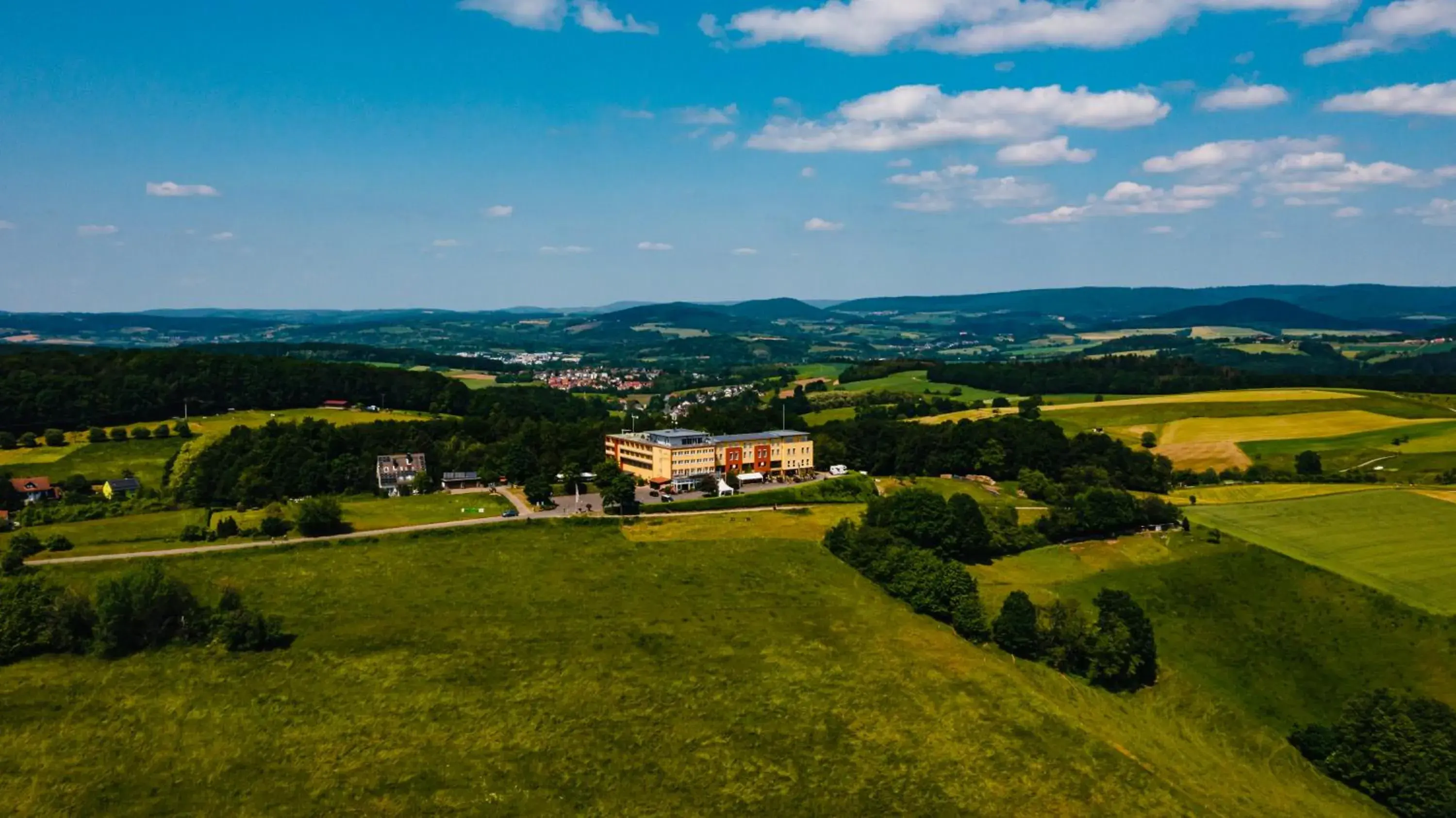 Spring, Bird's-eye View in Landhotel Klingerhof