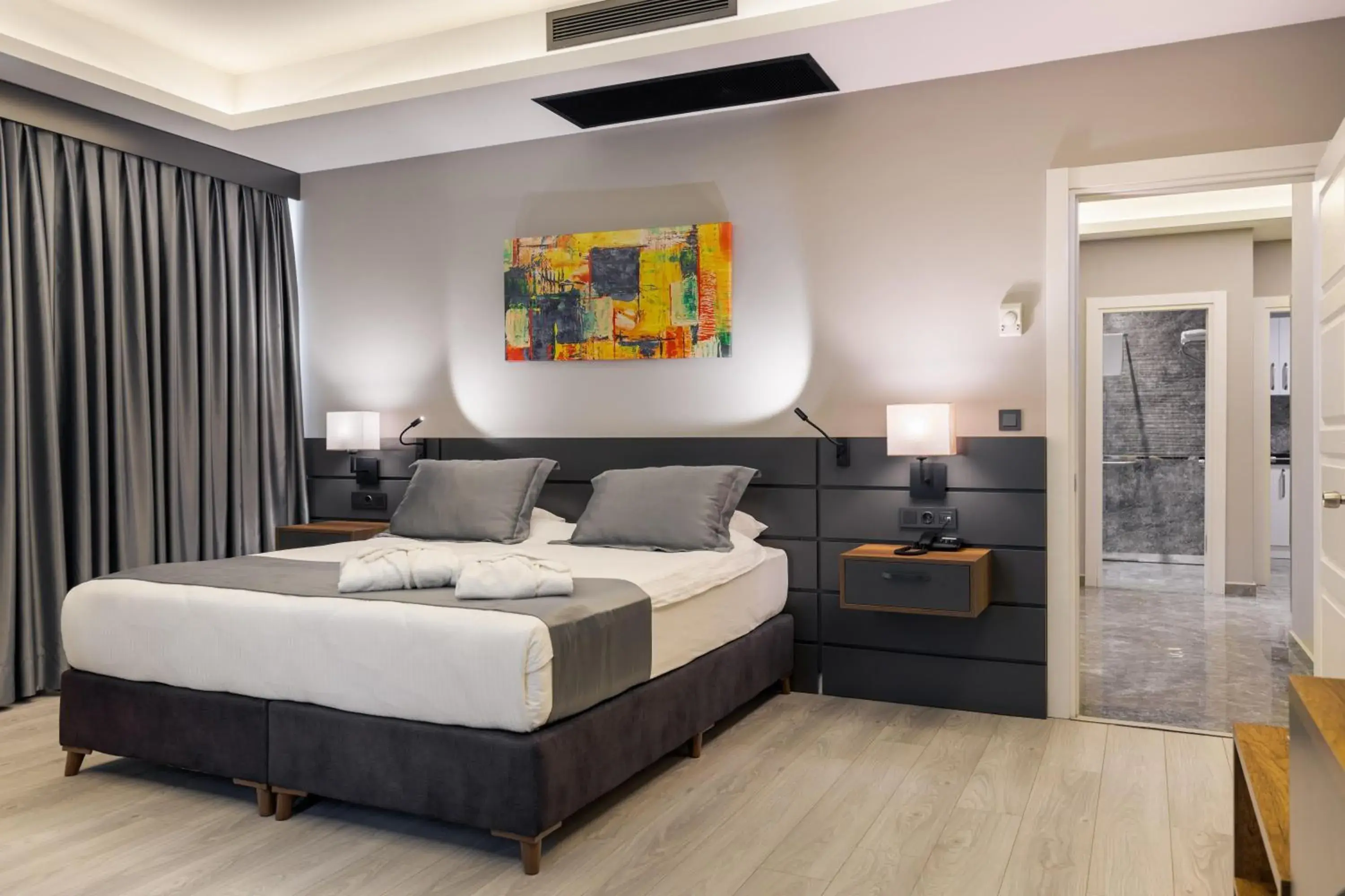 Bed in The Plaza Hotel Edirne Bed in The Plaza Hotel Edirne