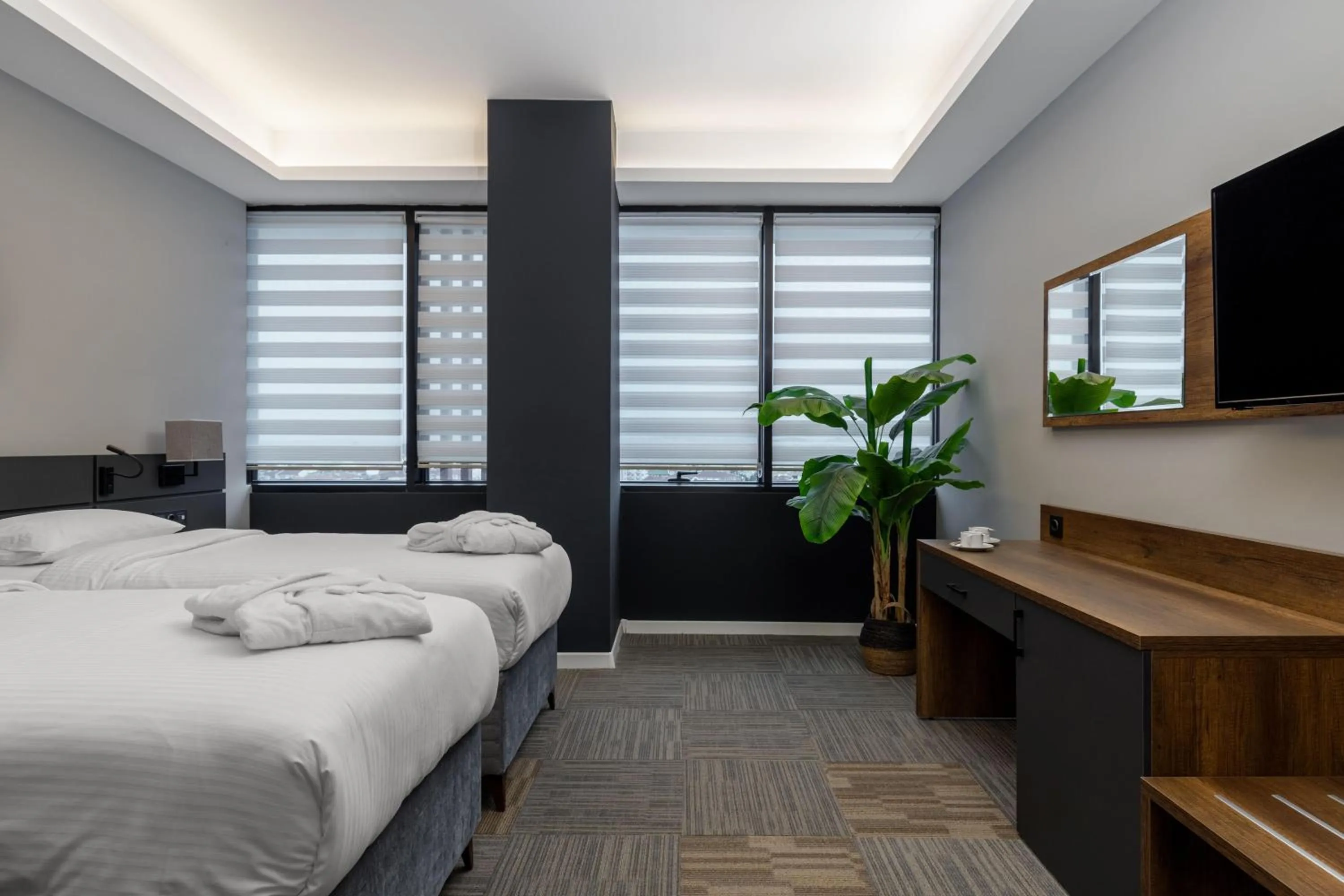 Bed in The Plaza Hotel Edirne