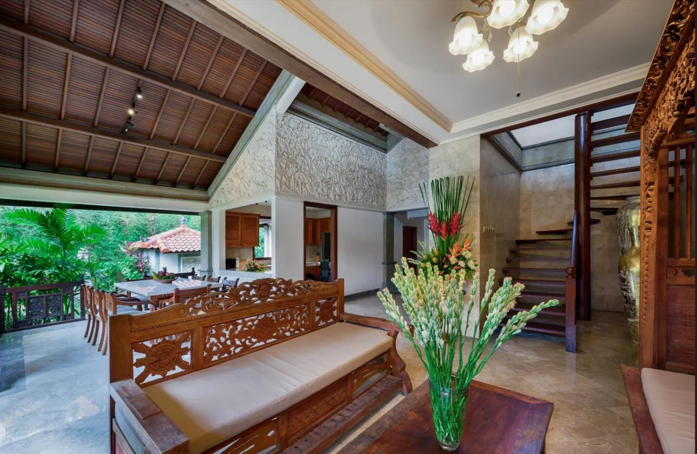 Living room in Villa Deh Simba at Oberoi