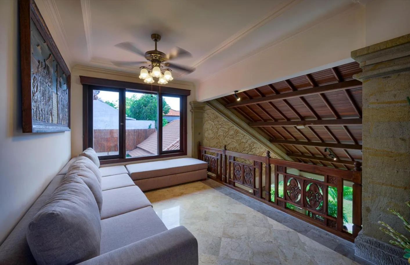 Living room in Villa Deh Simba at Oberoi