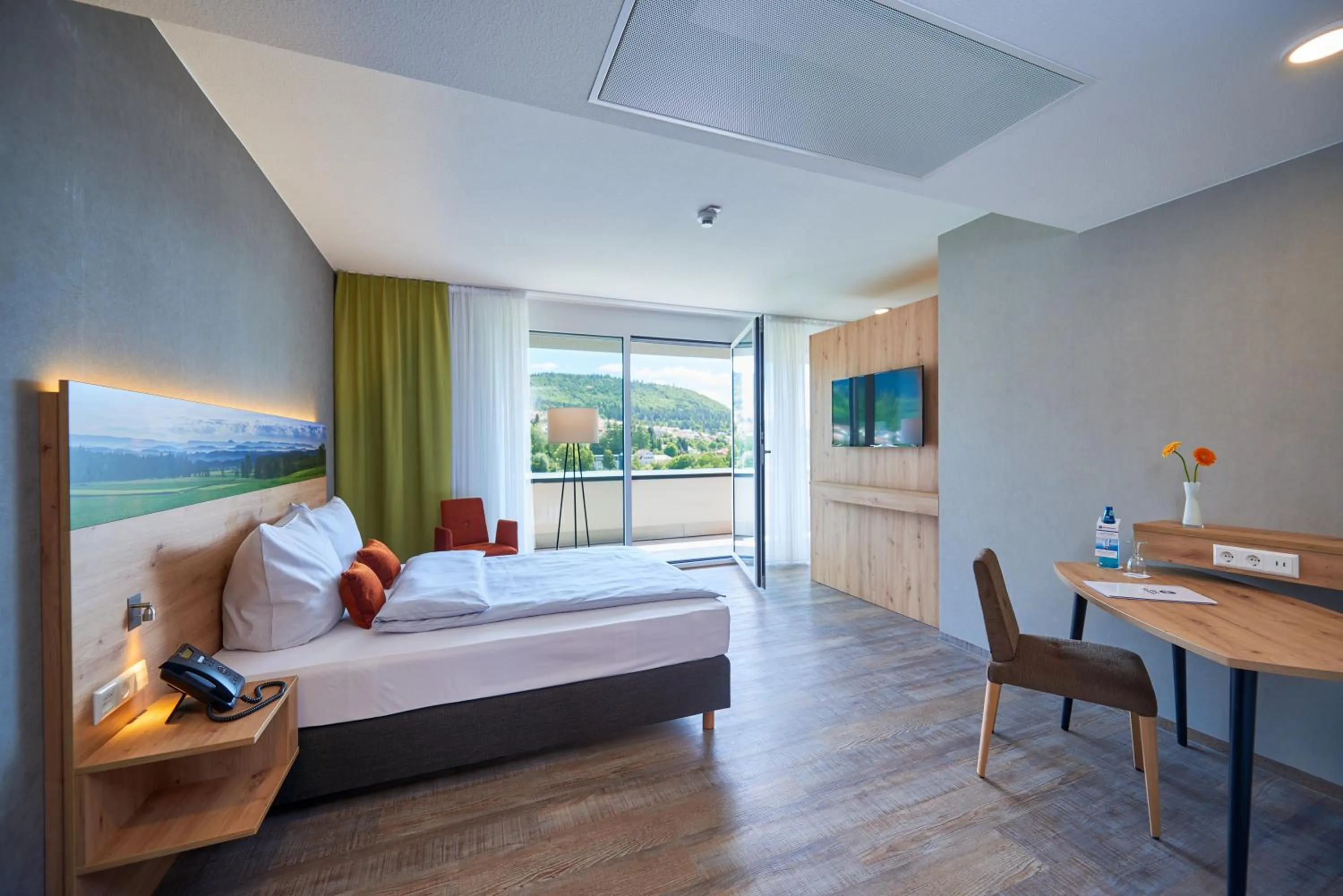 Photo of the whole room, Bed in Hotel Schlossberg Wehingen