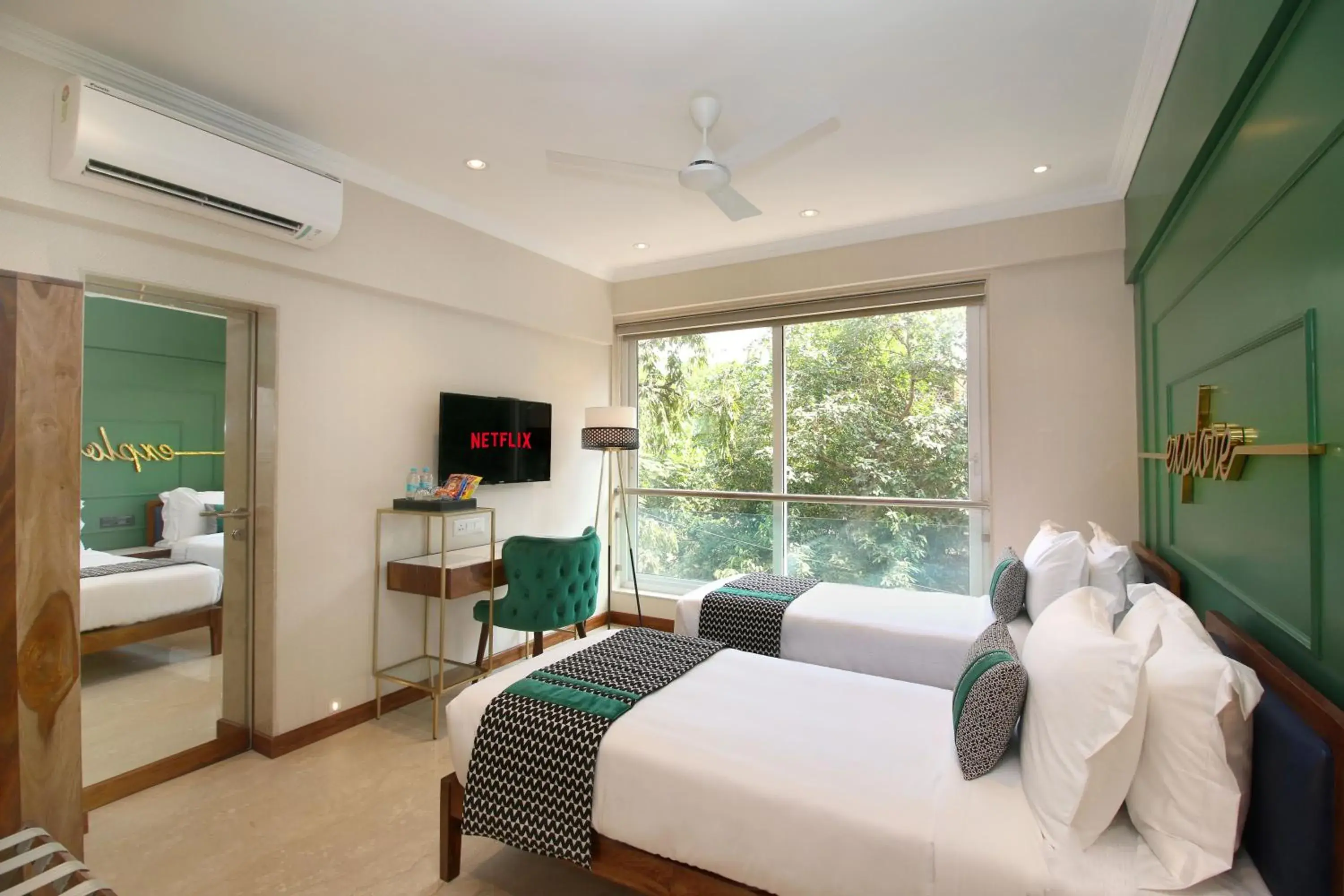 Bed in Theory9 Premium Service Apartments Bandra Bed in Theory9 Premium Service Apartments Bandra