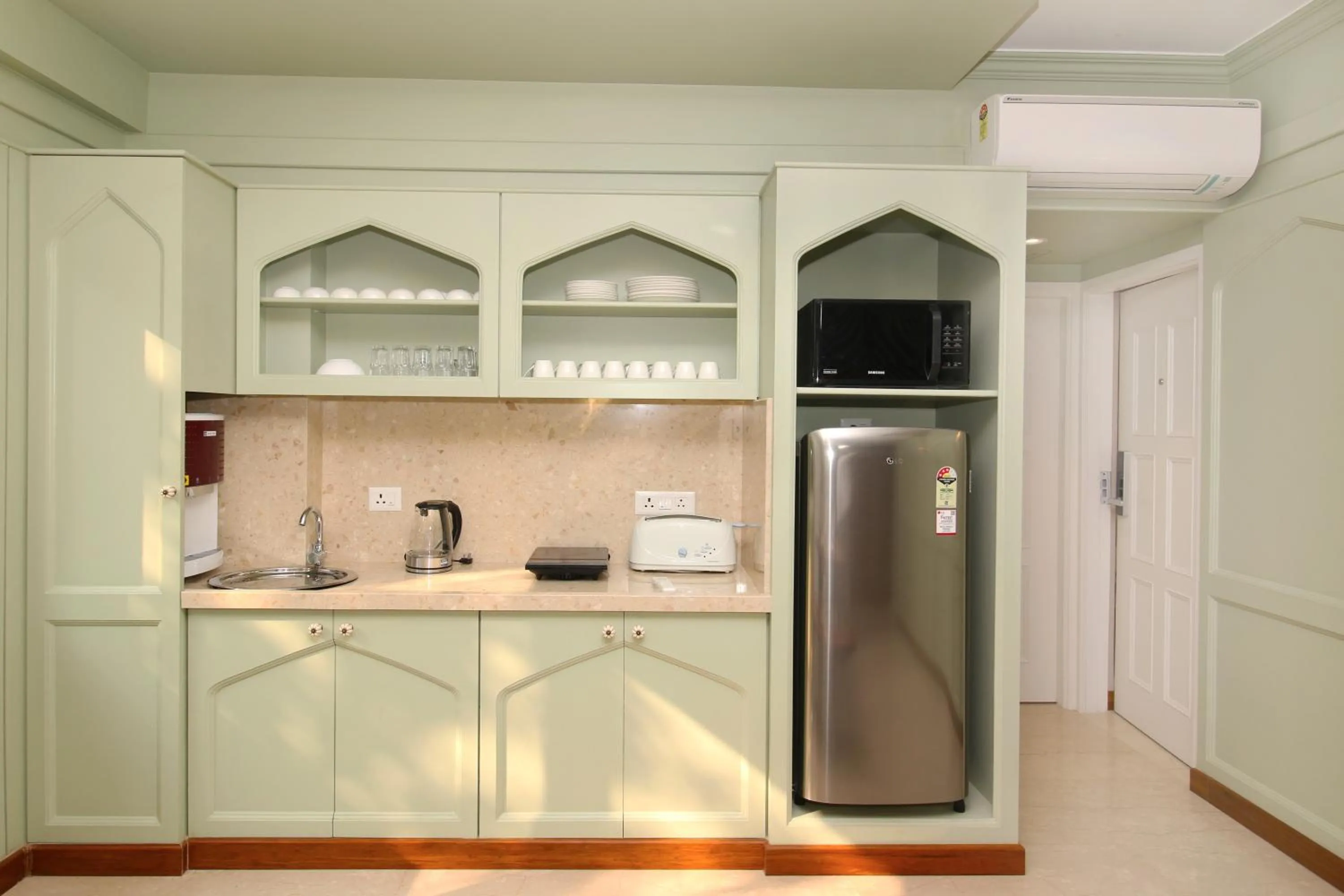 Kitchen or kitchenette in Theory9 Premium Service Apartments Bandra