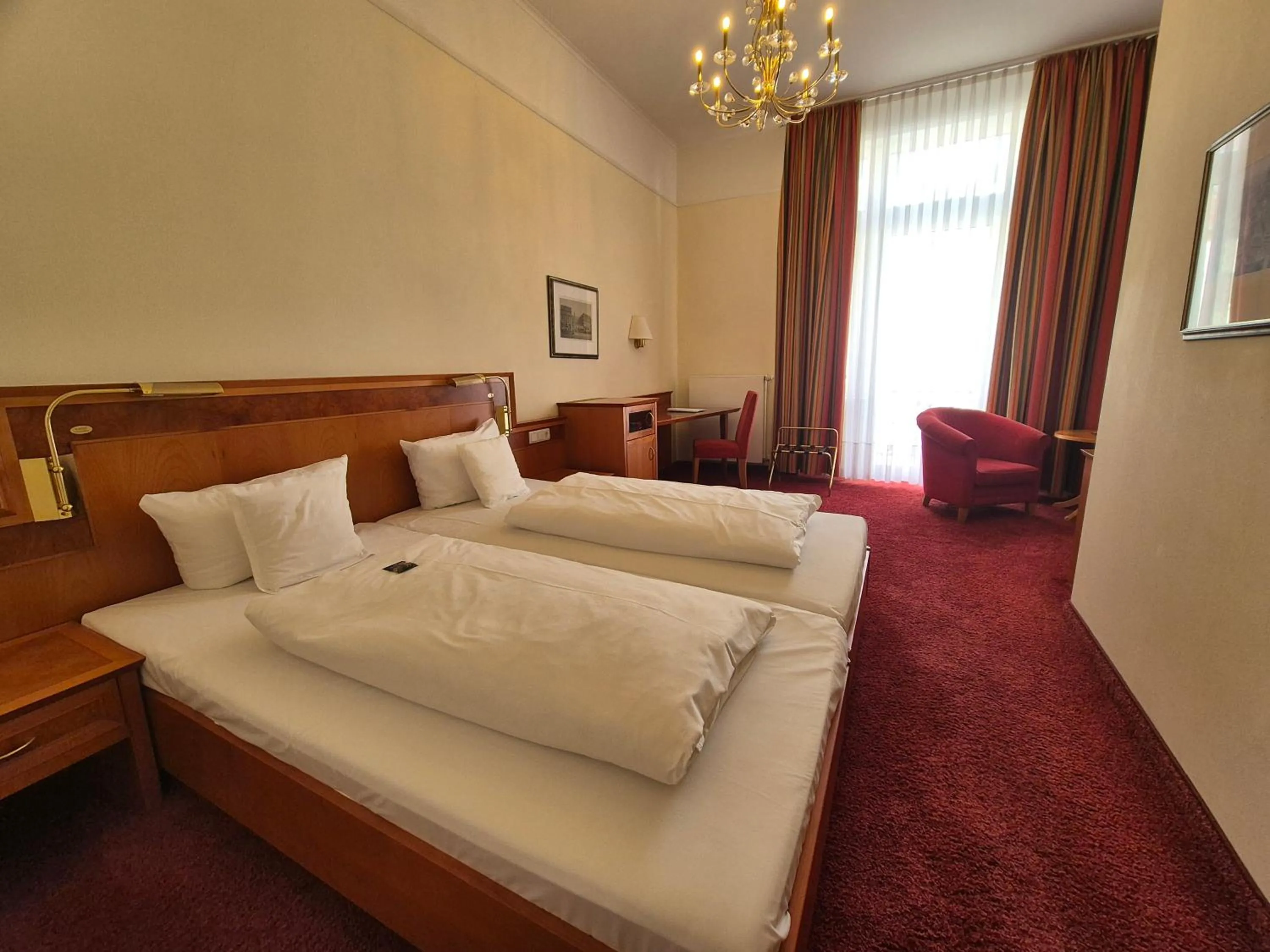 Bed in Hotel Beethoven