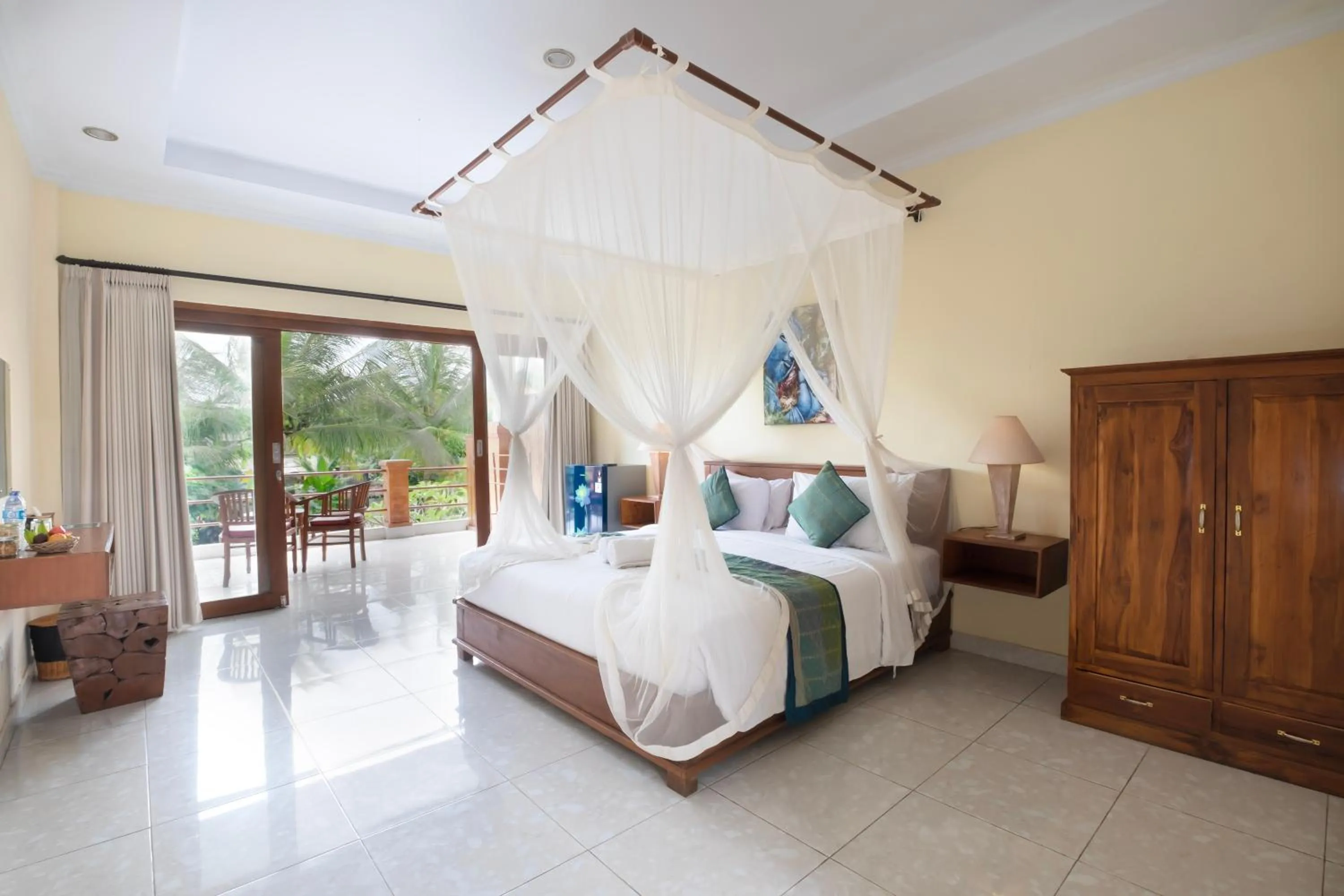 Bed in Tantra House Ubud