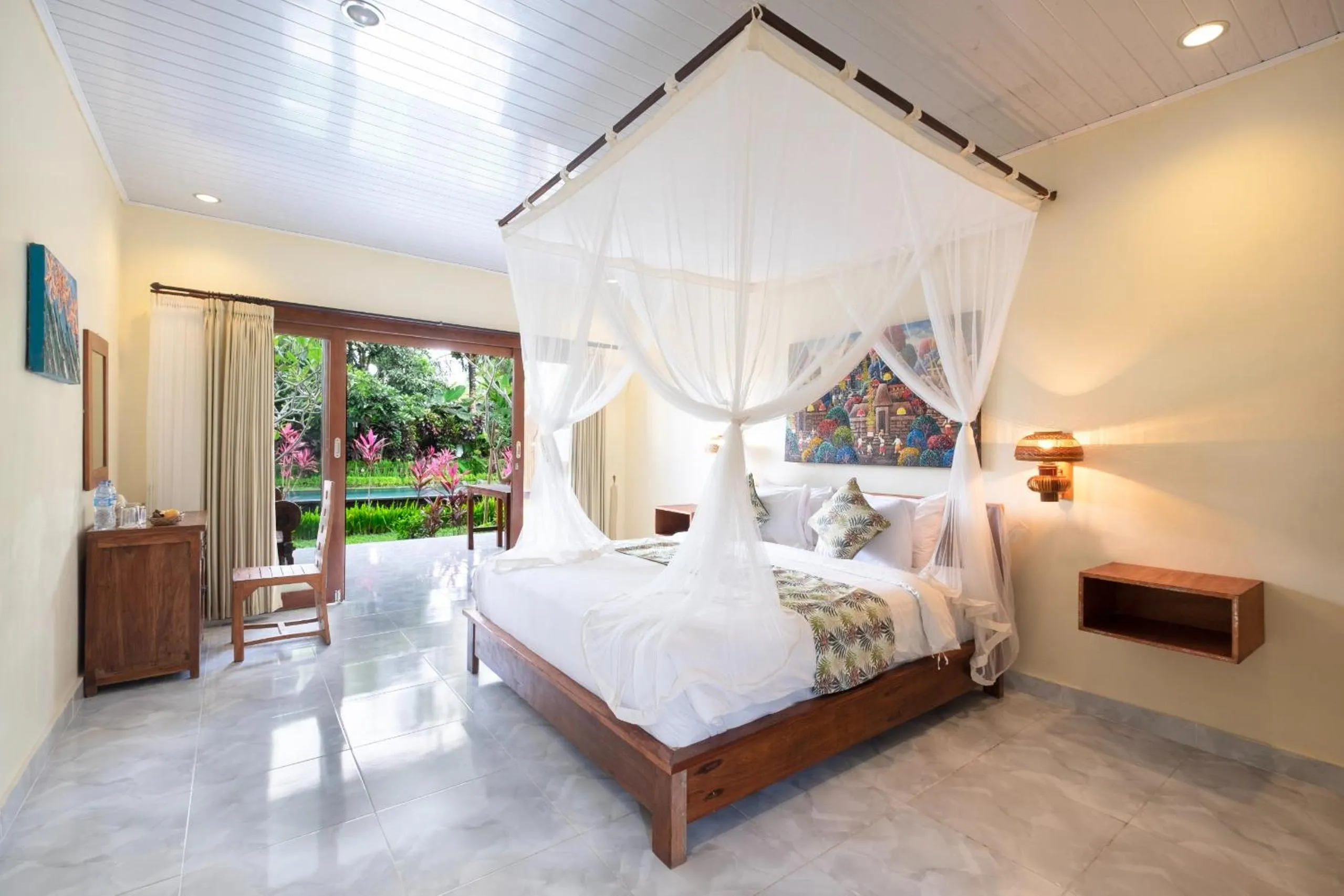 Bed in Tantra House Ubud