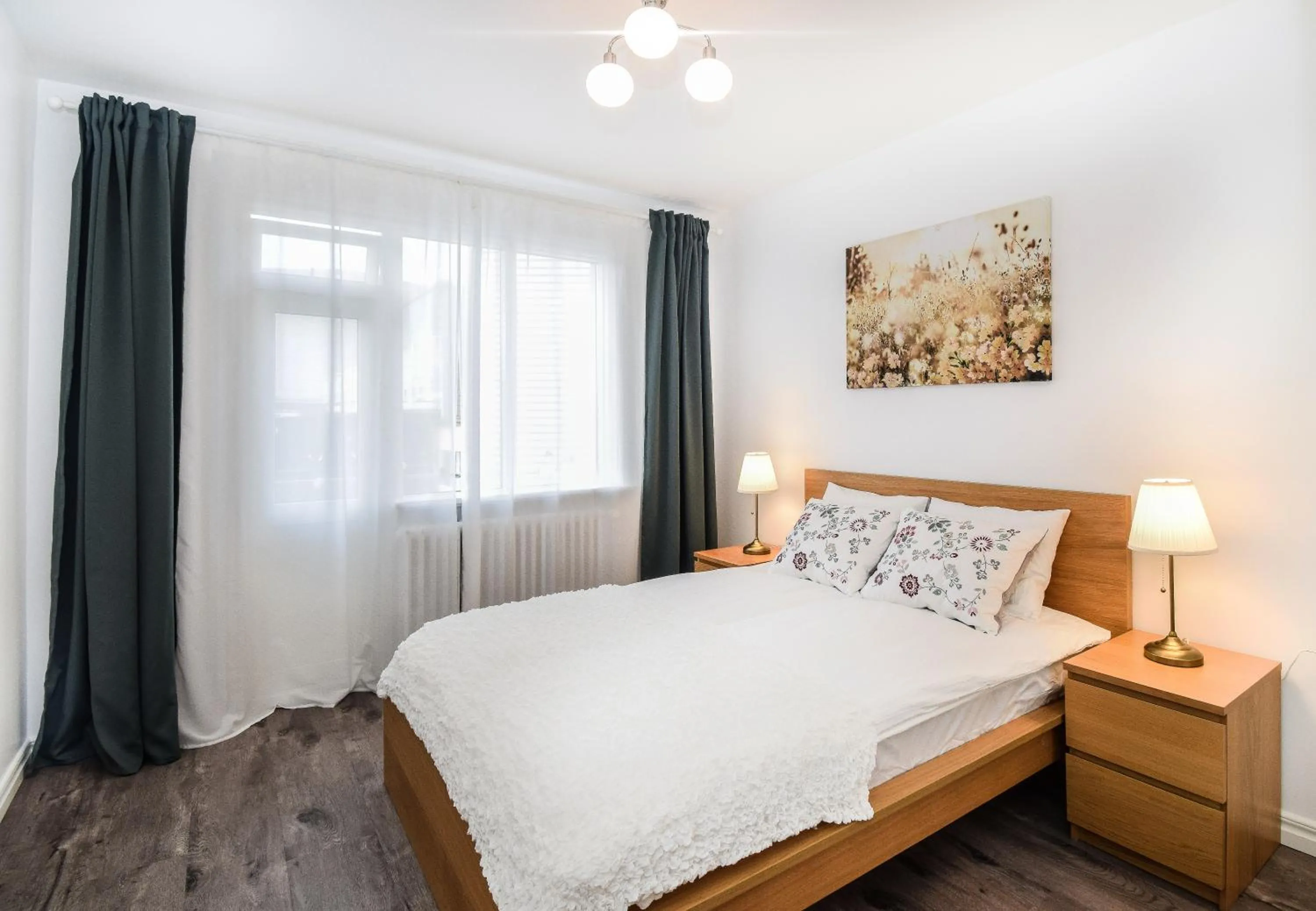 Bed in Greenkey Apartment S30