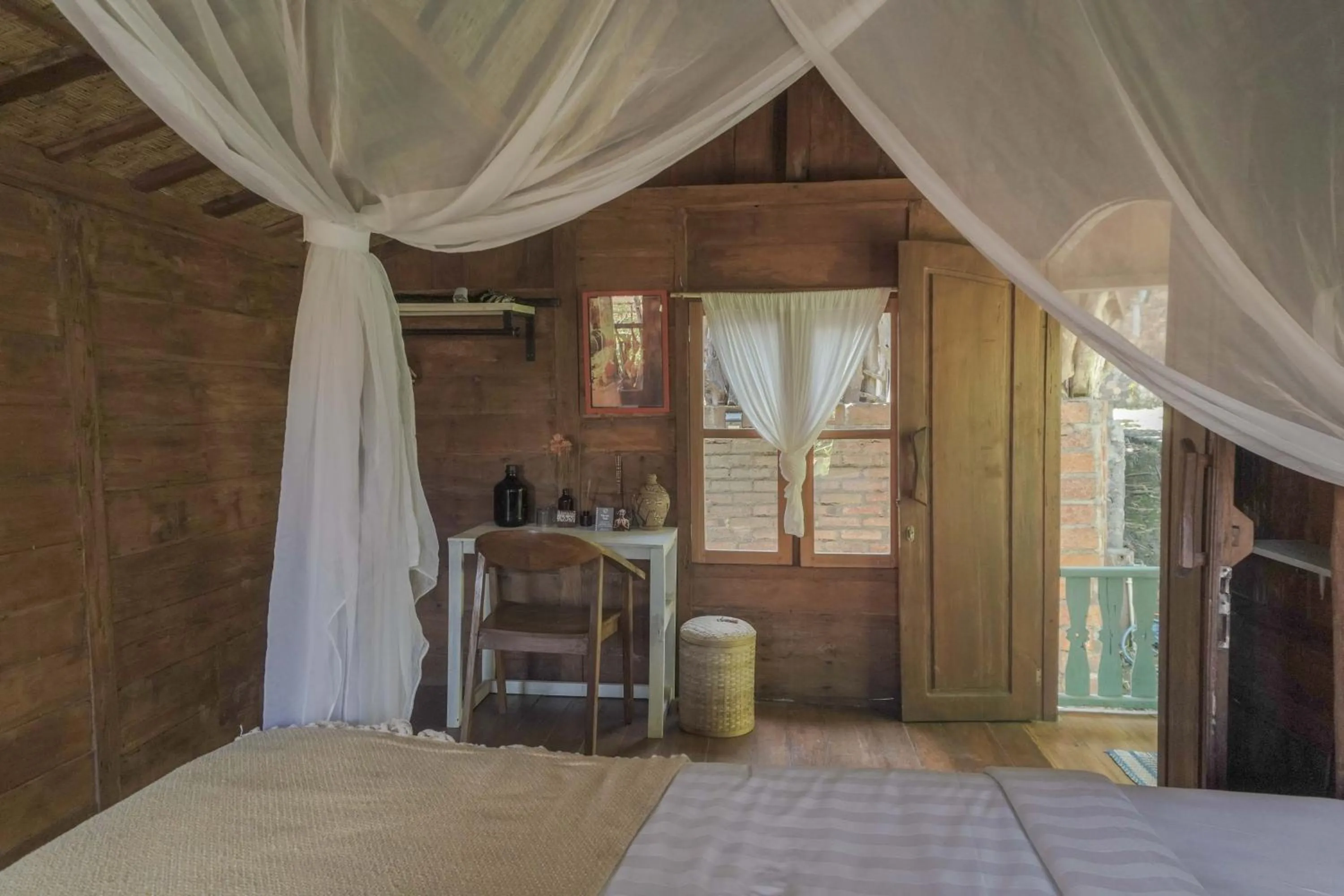 Photo of the whole room, Bed in Ubuntu Bali Eco Yoga Retreat - CANGGU