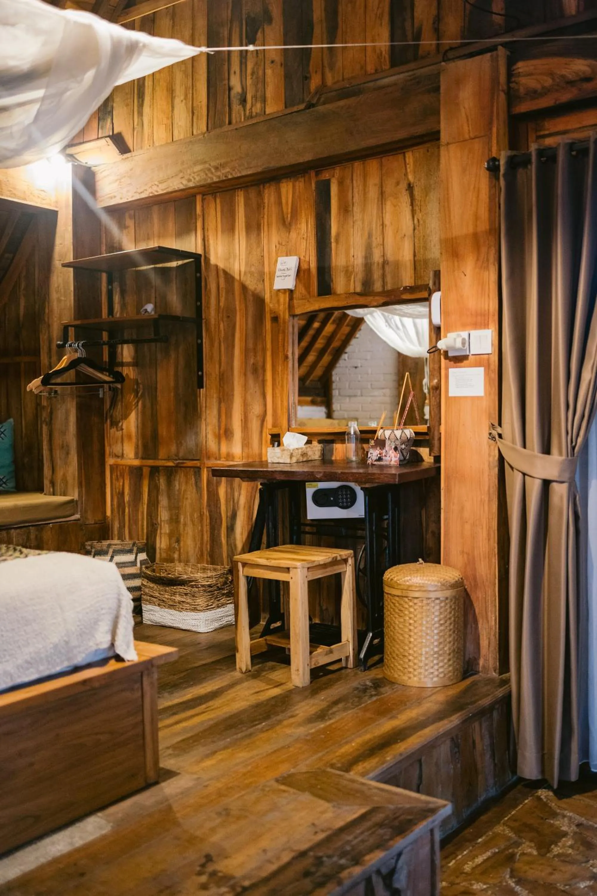 wardrobe in Ubuntu Bali Eco Yoga Retreat - CANGGU