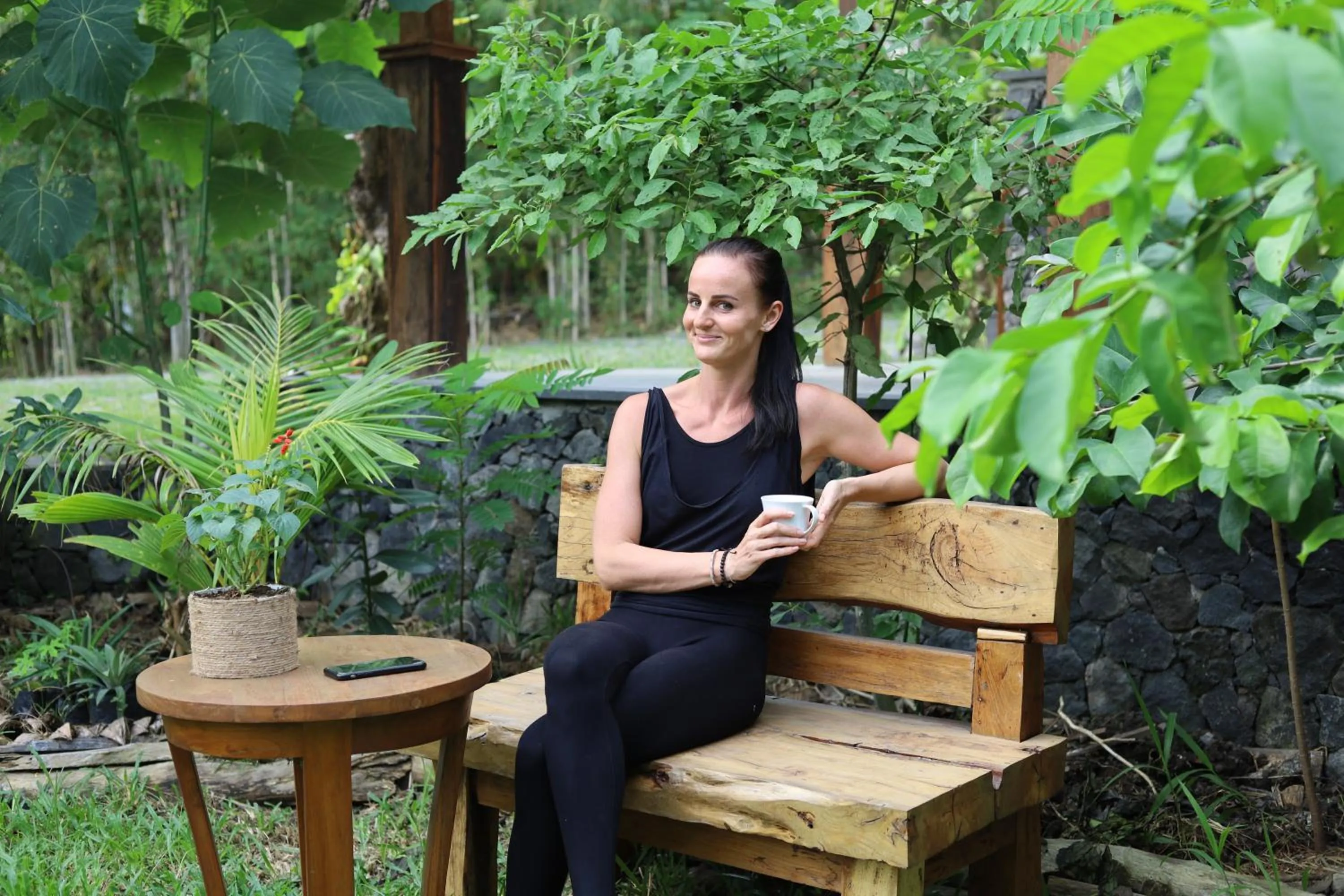 Garden in Ubuntu Bali Eco Yoga Retreat - CANGGU