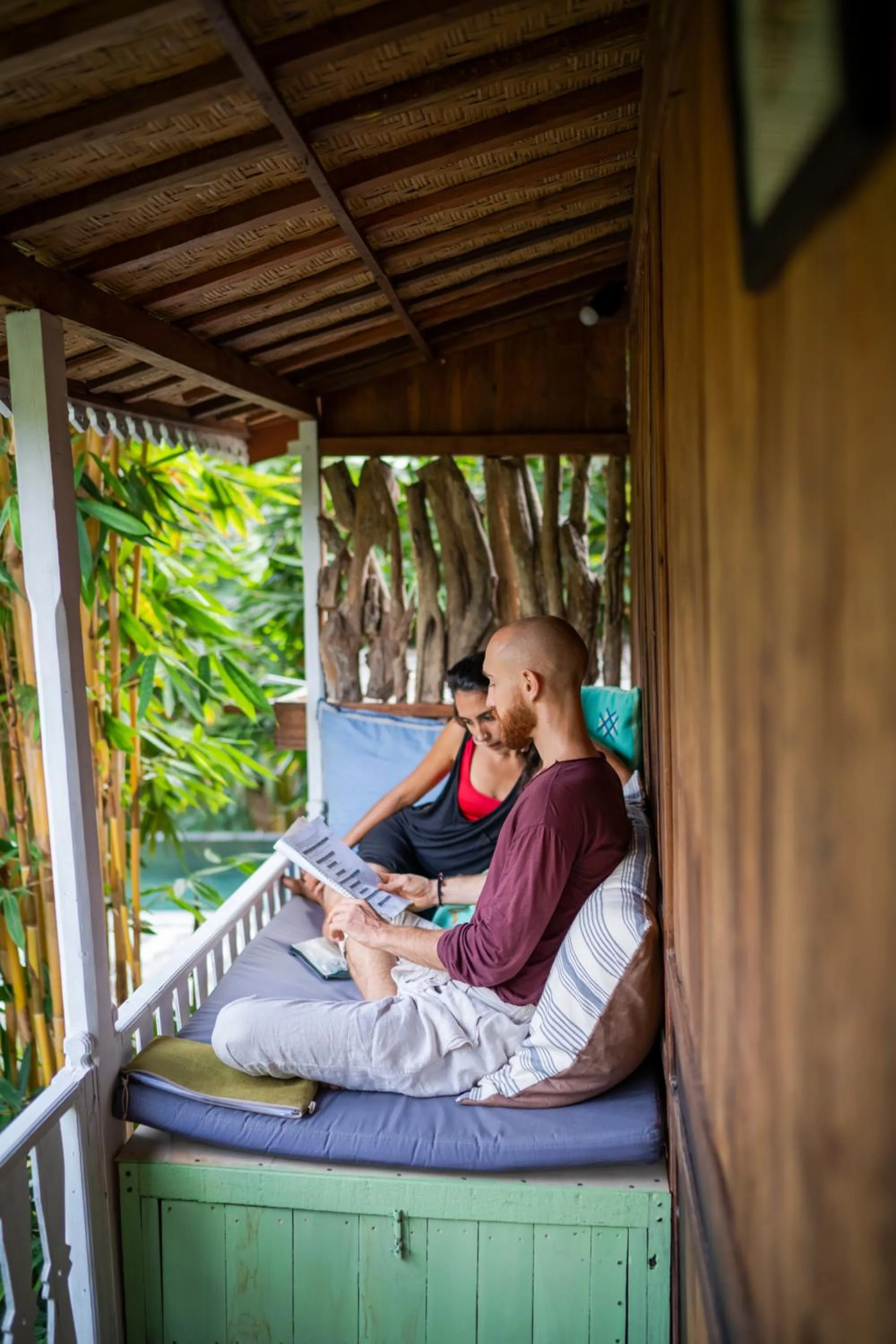 Patio in Ubuntu Bali Eco Yoga Retreat - CANGGU