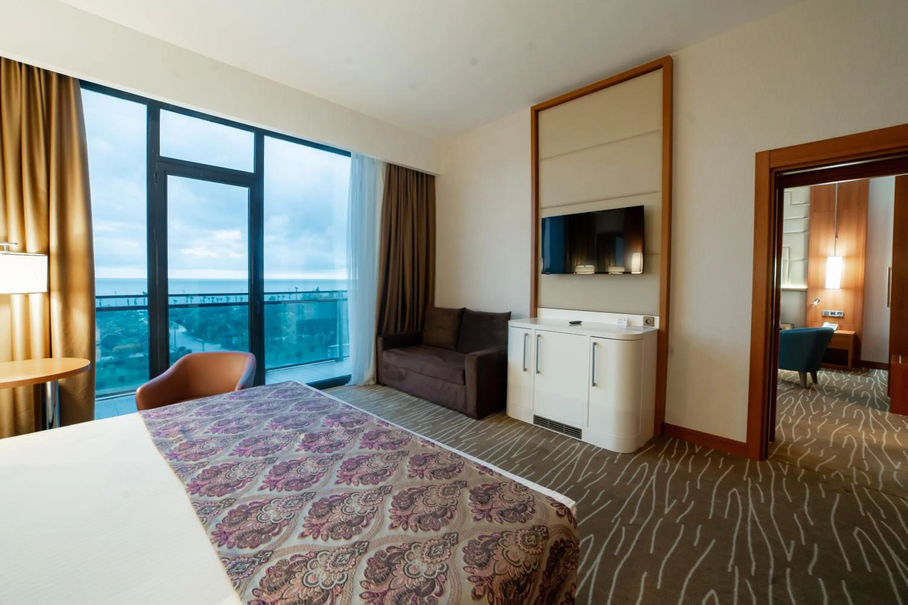 TV and multimedia, Bed in Grand Bellagio Batumi Convention & Casino Hotel