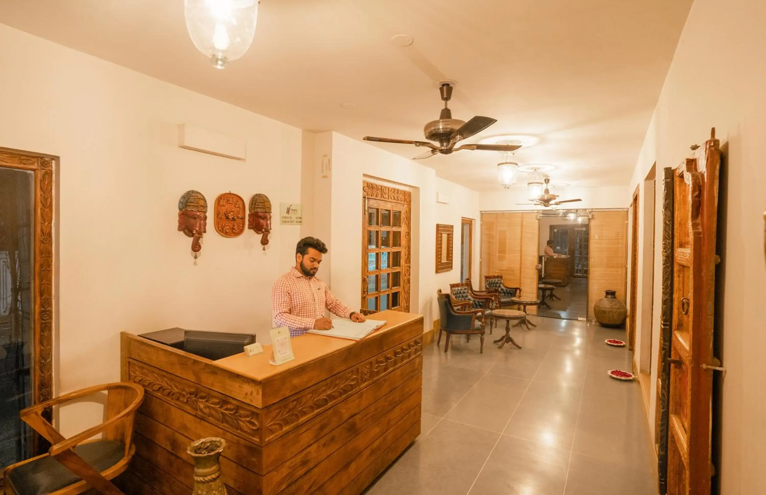 Lobby or reception in Tripli Hotels Shambhu Villas Lobby or reception in Tripli Hotels Shambhu Villas